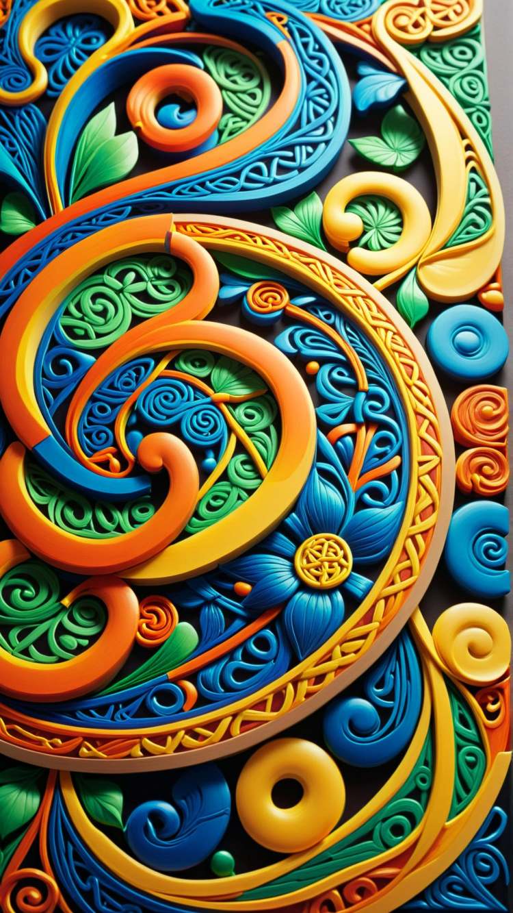 Gaelic / Celtic Pattern Style 基础模型XL - Colorful Abstract Details by mnemic on Tensor.Art