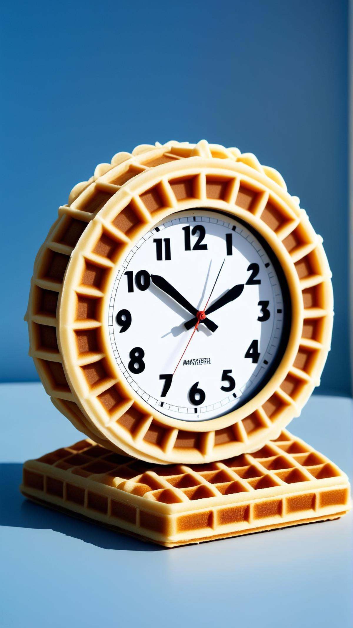 <lora:WaffleStyleXL:1>WaffleStyle  clock, made out of waffles, (Masterpiece:1.3) (best quality:1.2) (high quality:1.1)