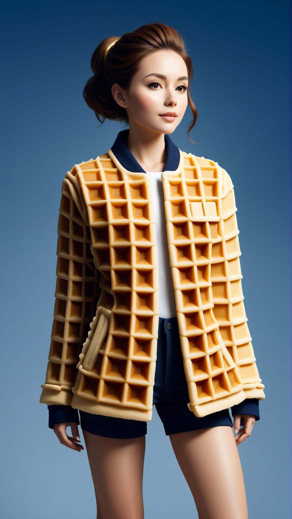 WaffleStyle jacket,  made out of waffles on Tensor.Art