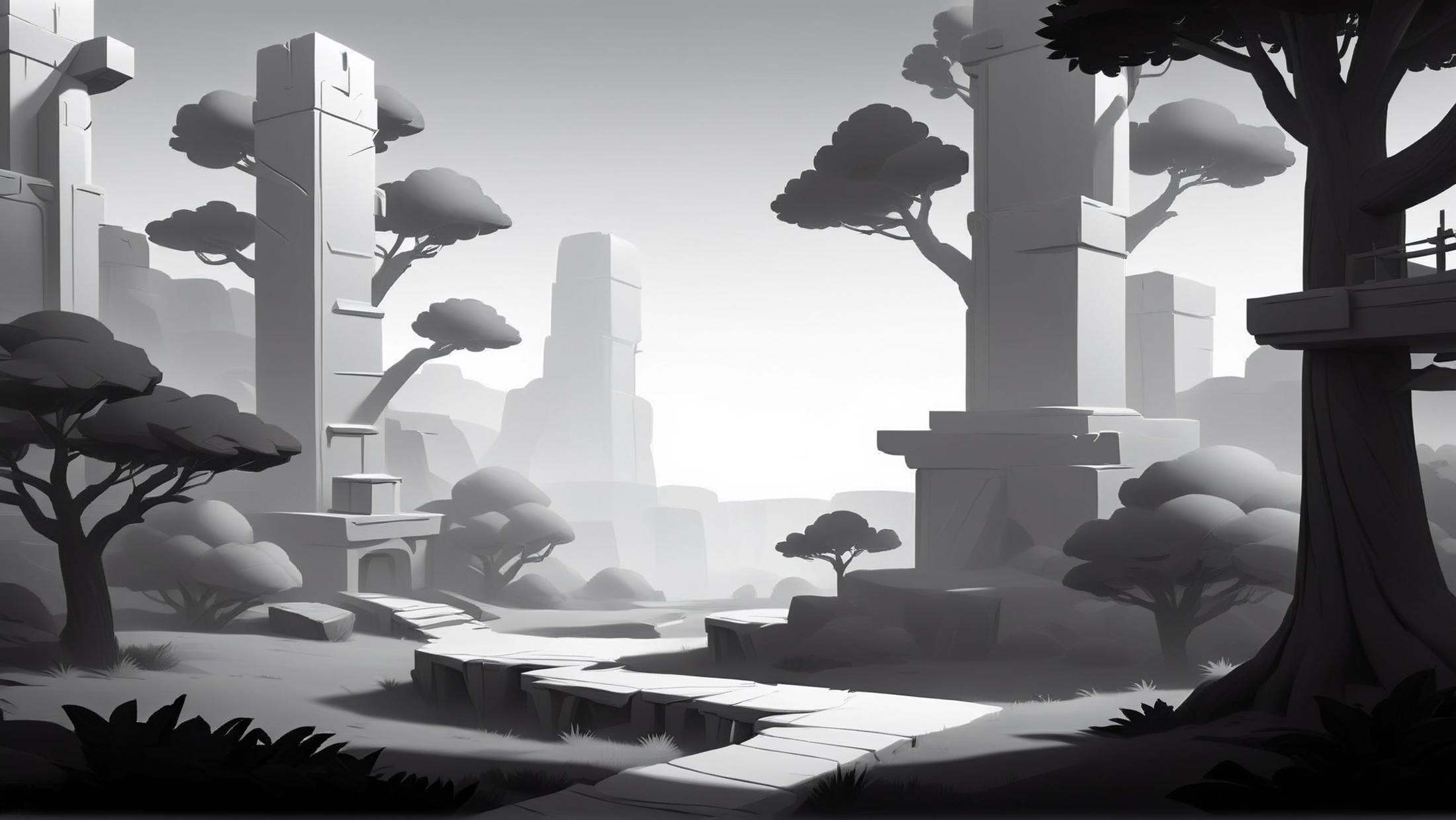 <lora:WhiteboxStyleXL:1>WhiteboxStyle steppe monochrome, ambient occlusion, <lora:WhiteboxStyle:0.8> WhiteboxStyle, sky-high treetops, (Masterpiece:1.3) (best quality:1.2) (high quality:1.1)