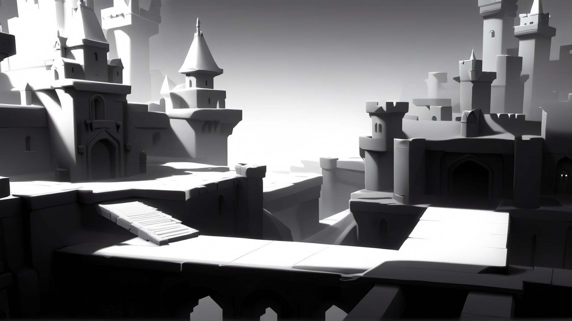 <lora:WhiteboxStyleXL:1>WhiteboxStyle castle monochrome, ambient occlusion, <lora:WhiteboxStyle:0.8> WhiteboxStyle, cyberspace, (Masterpiece:1.3) (best quality:1.2) (high quality:1.1)