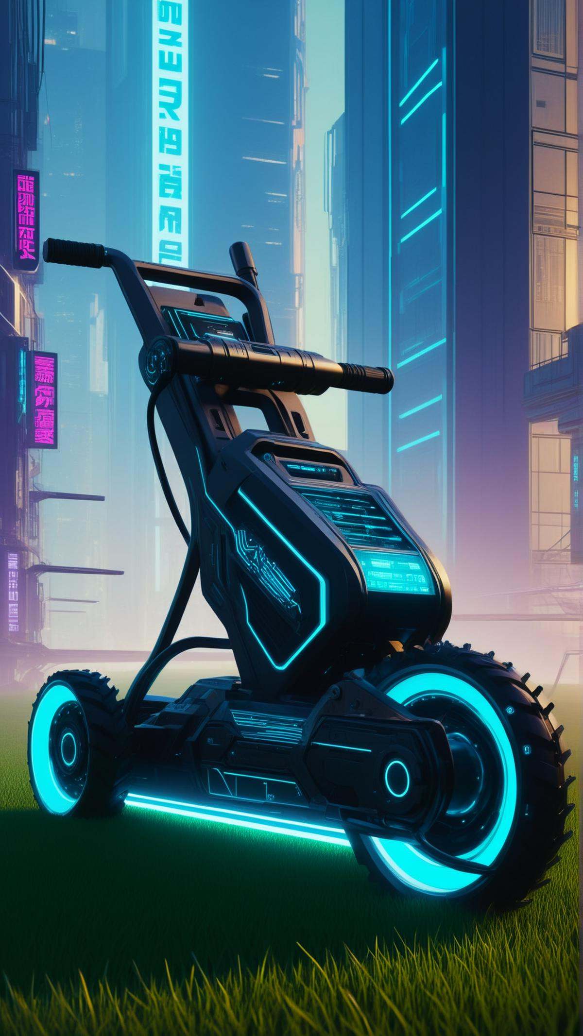C7b3rp0nkStyle Lawn edger,  cyberpunk,  sci-fi by mnemic on Tensor.Art