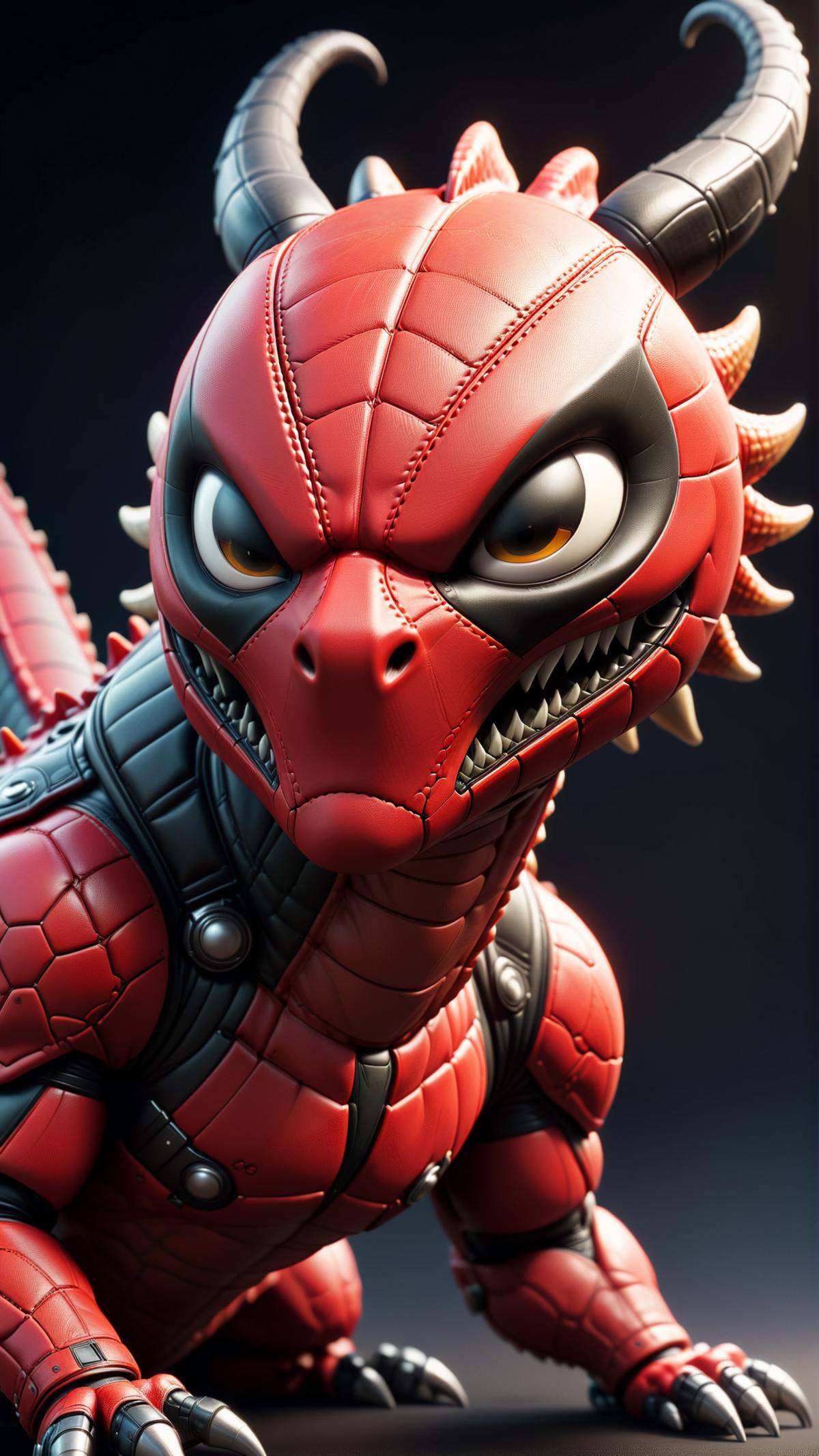 DeadpoolStyle a scifi dragon by neville page,  ken barthelmey,  carlos huante by mnemic on Tensor.Art