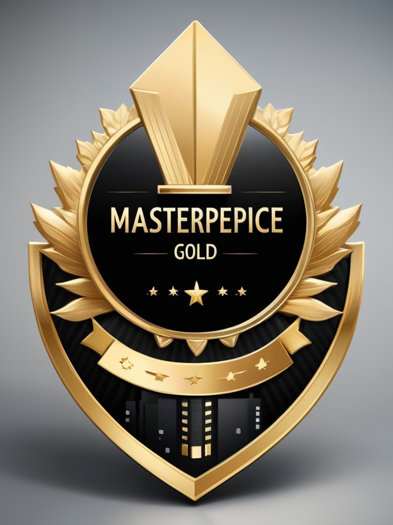 Masterpiece,  realistic. High quality. Gold badge. Black,  skyscrapper on Tensor.Art