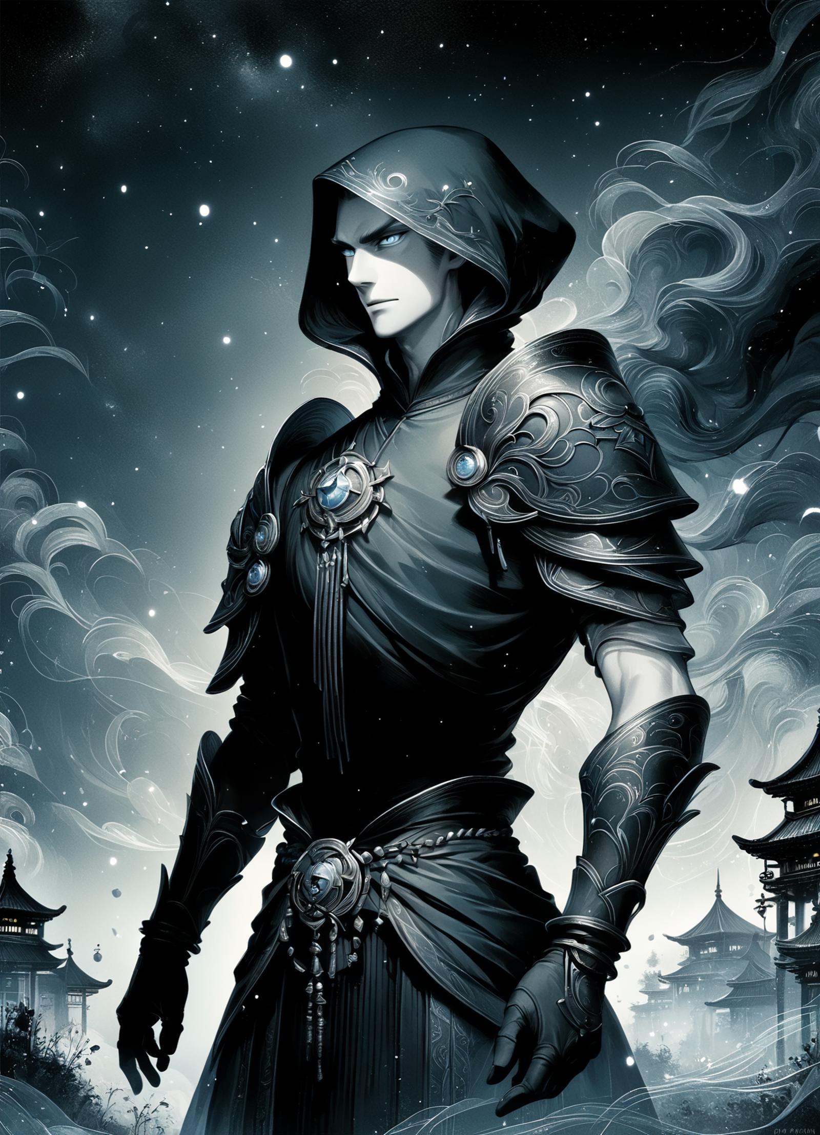 DonMN0c7urn4l1nkXL ink,  male bretonnian grail knight,  warlock on Tensor.Art