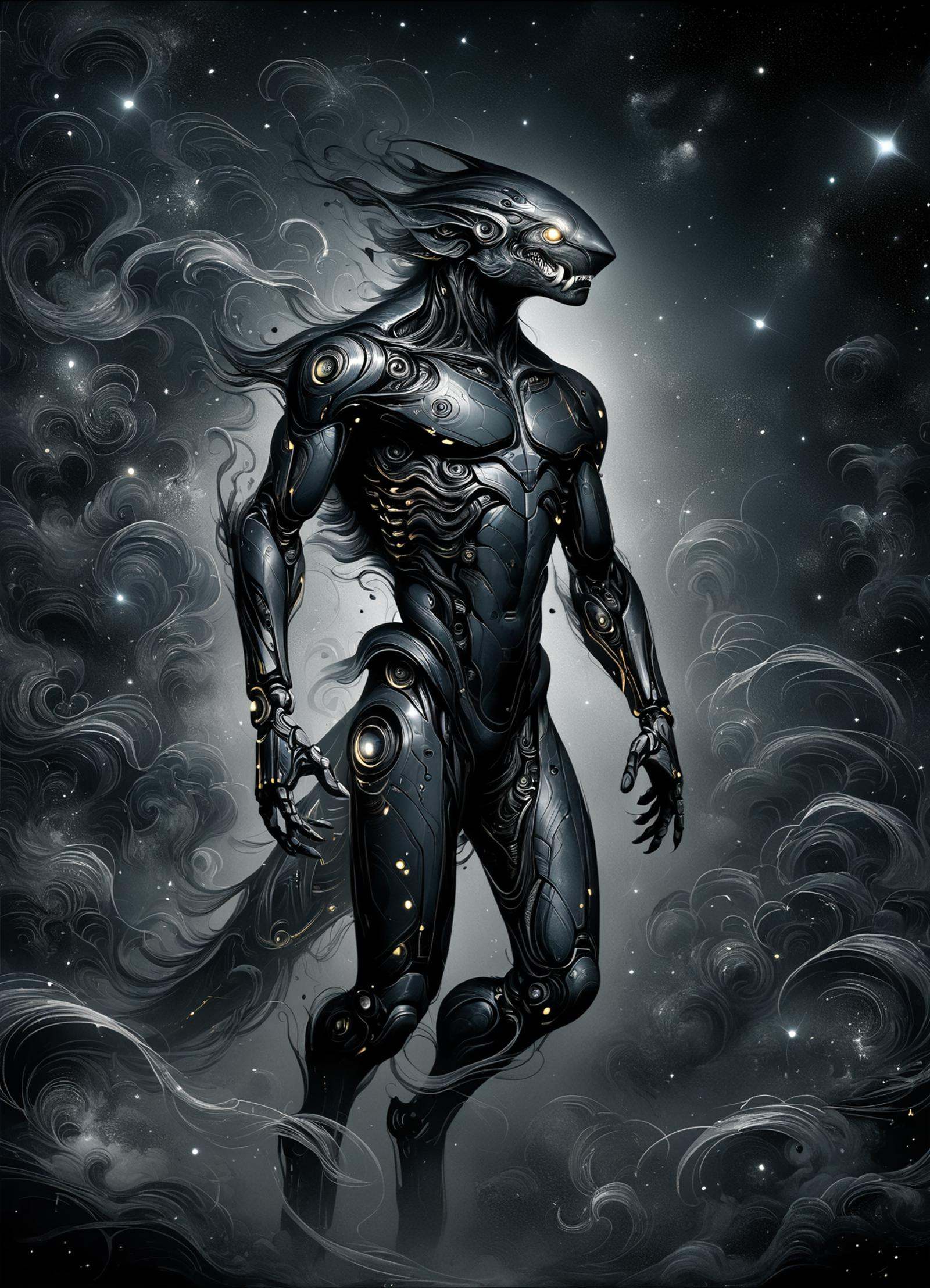 DonMN0c7urn4l1nkXL ink,  male space wolf,  wolfish humanoid on Tensor.Art