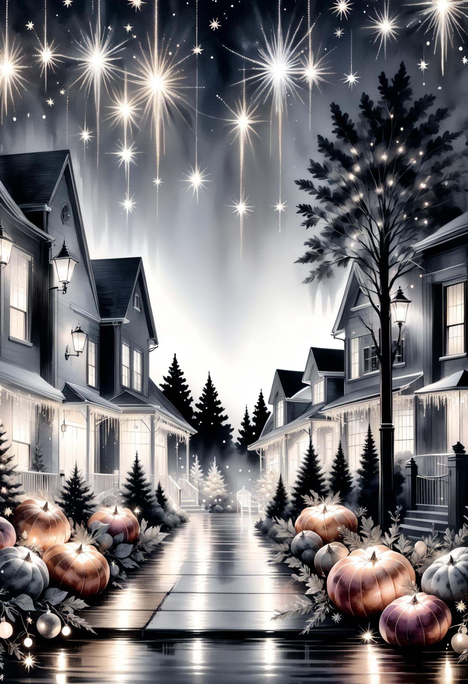 DonMN0c7urn4l1nkXL ink,  christmas lights and decorations,  redemption on Tensor.Art