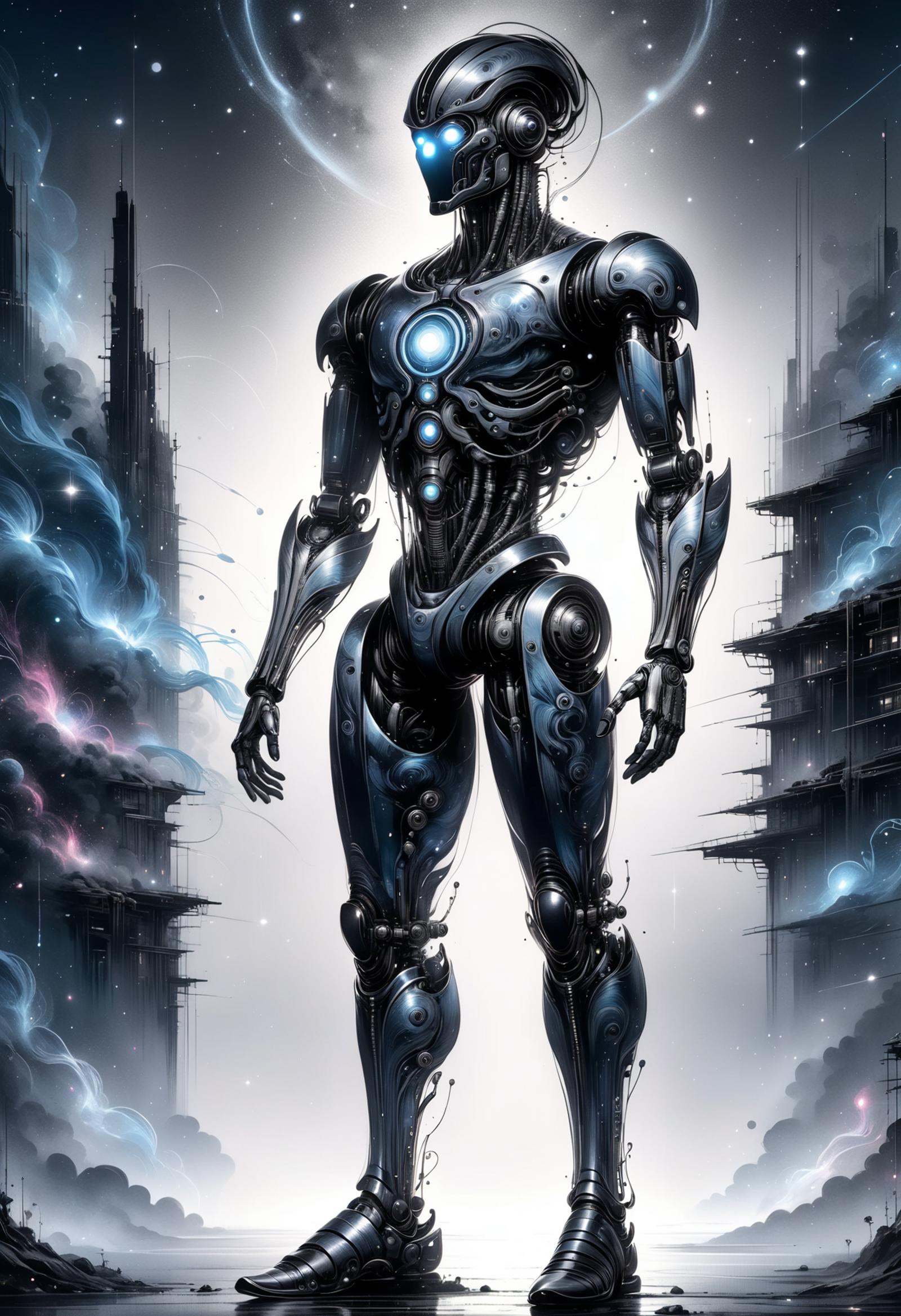 DonMN0c7urn4l1nkXL ink,  male astroecologist,  cyborg on Tensor.Art