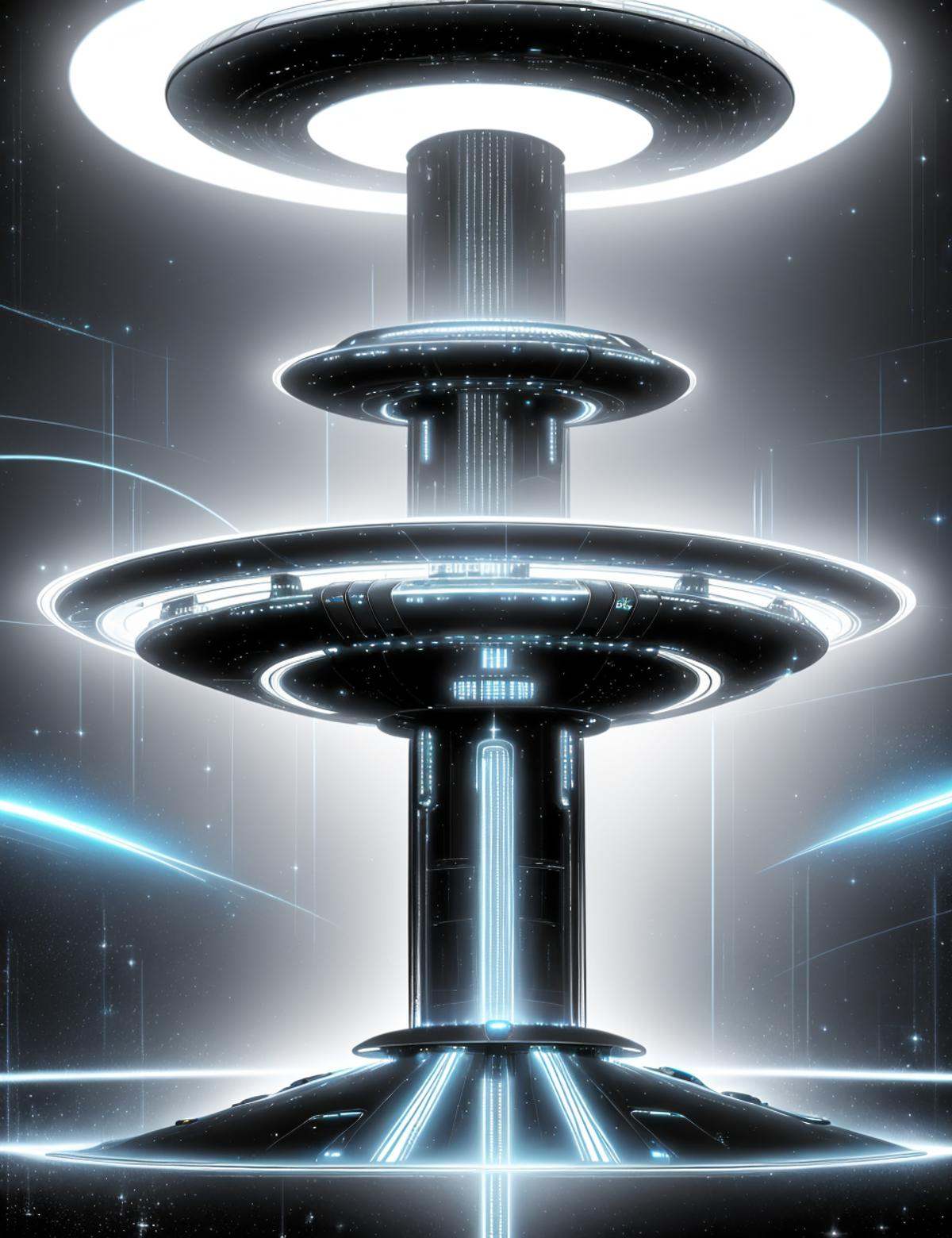 DonMN0c7urn4l1nk scifi large ring-shaped mothership,  electric propulsion systems,  reinforced titanium on Tensor.Art