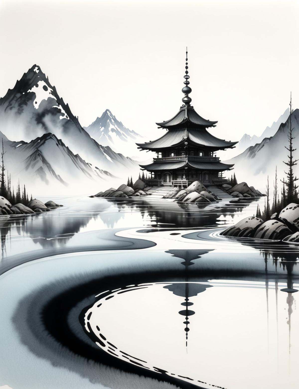 DonMW45h3d0u7XL,  ink,  washed-out on Tensor.Art