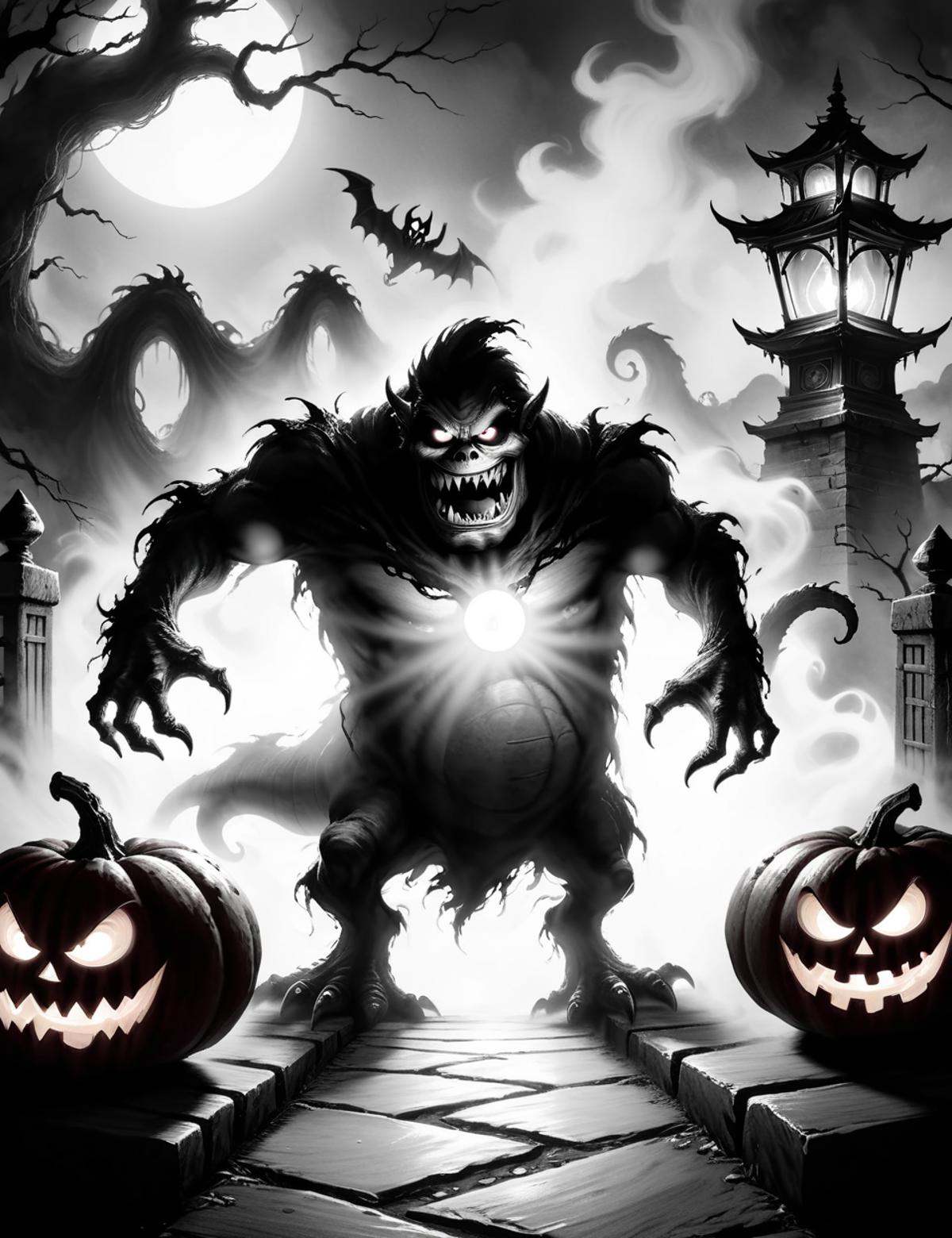 DonMW45h3d0u7XL classic monster,  uncanny,  monster mash punch on Tensor.Art