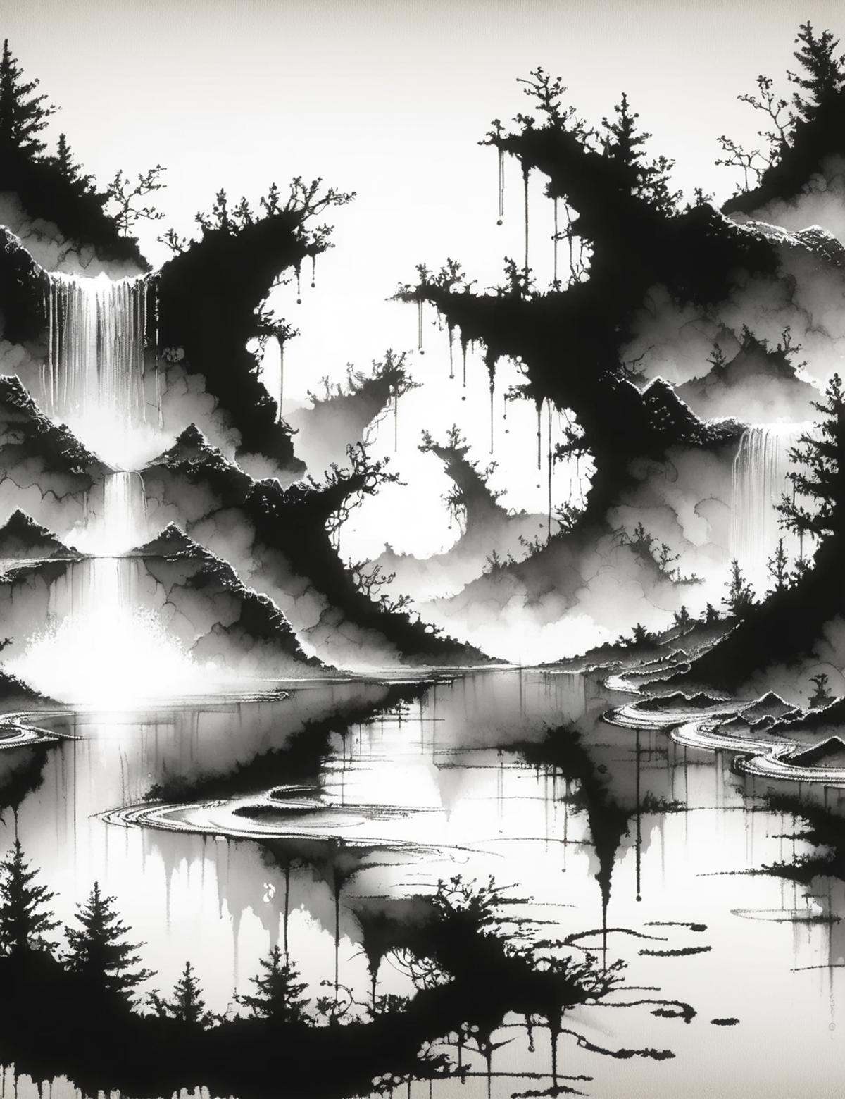DonMW45h3d0u7XL,  ink,  washed-out on Tensor.Art
