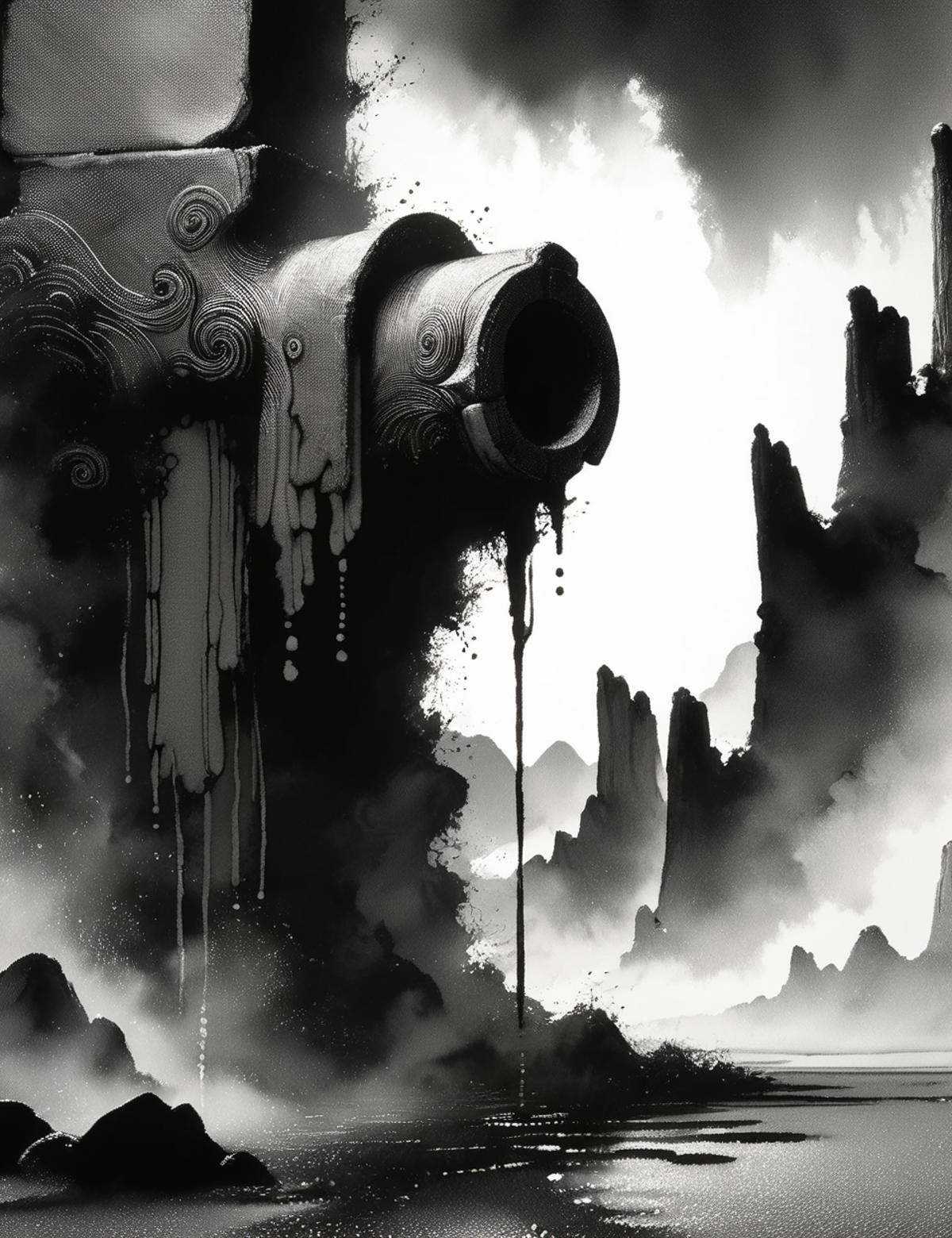 DonMW45h3d0u7XL,  ink,  washed-out on Tensor.Art