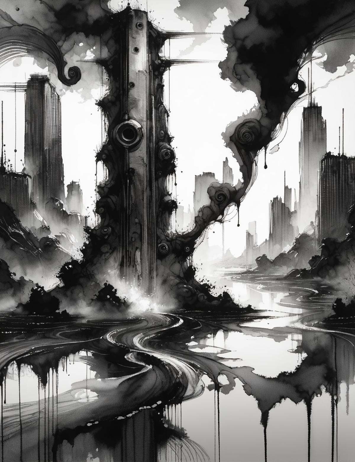 DonMW45h3d0u7XL,  ink,  washed-out on Tensor.Art