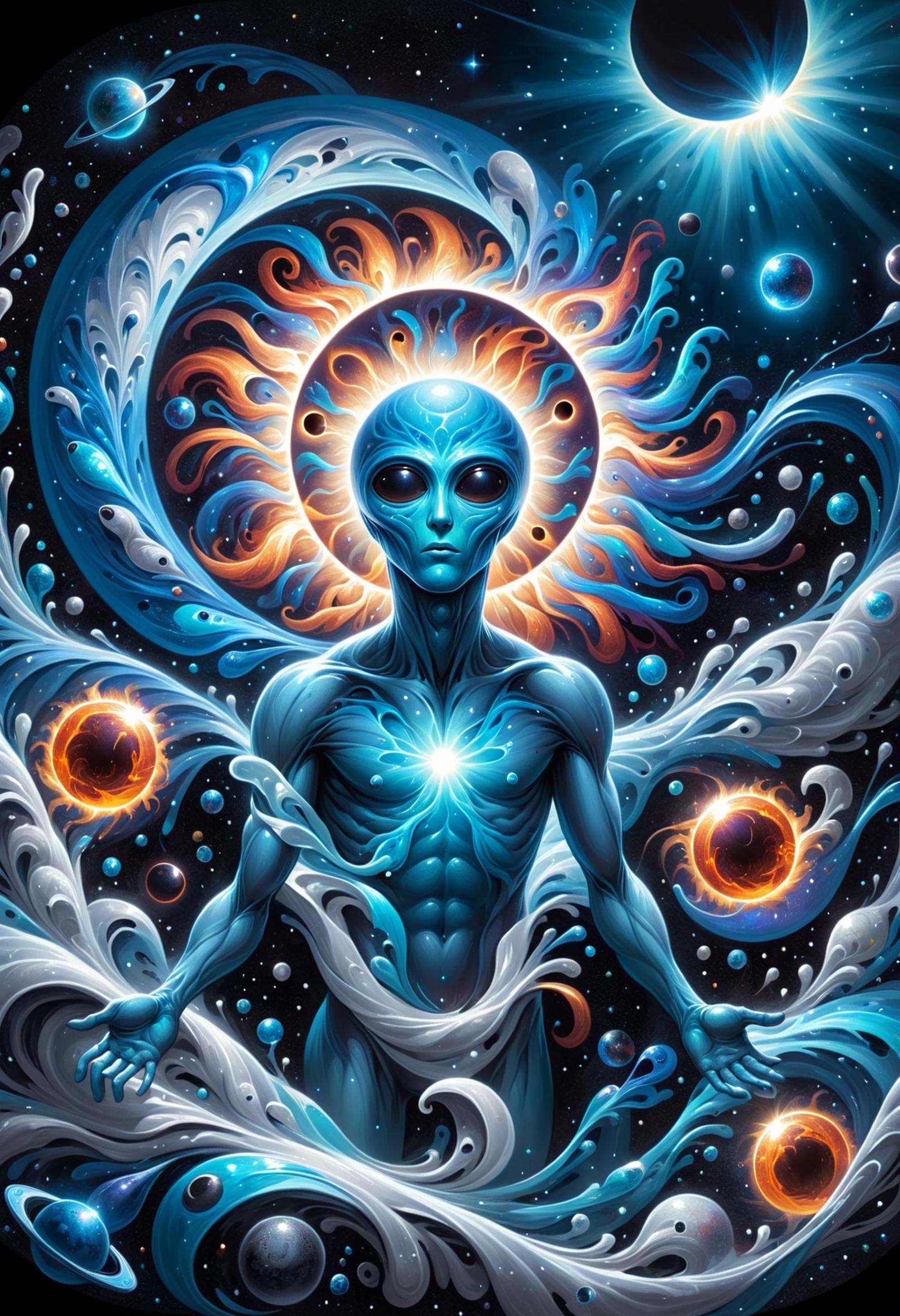 DonMW4t3r3l3XL astral projection,  extraterrestrial,  cosmic radiation on Tensor.Art