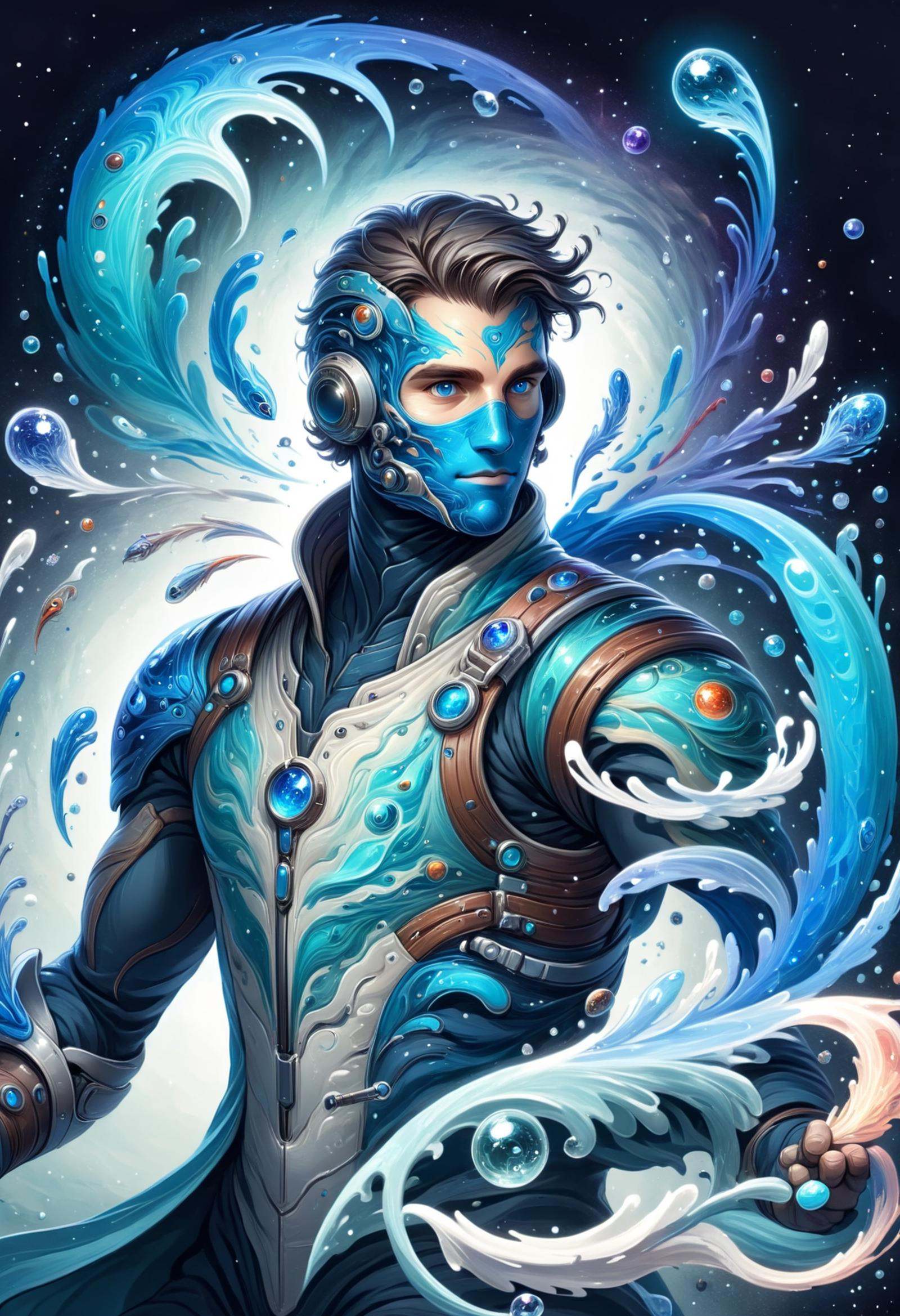 DonMW4t3r3l3XL male elcor,  astrobiologist,  blademaster on Tensor.Art