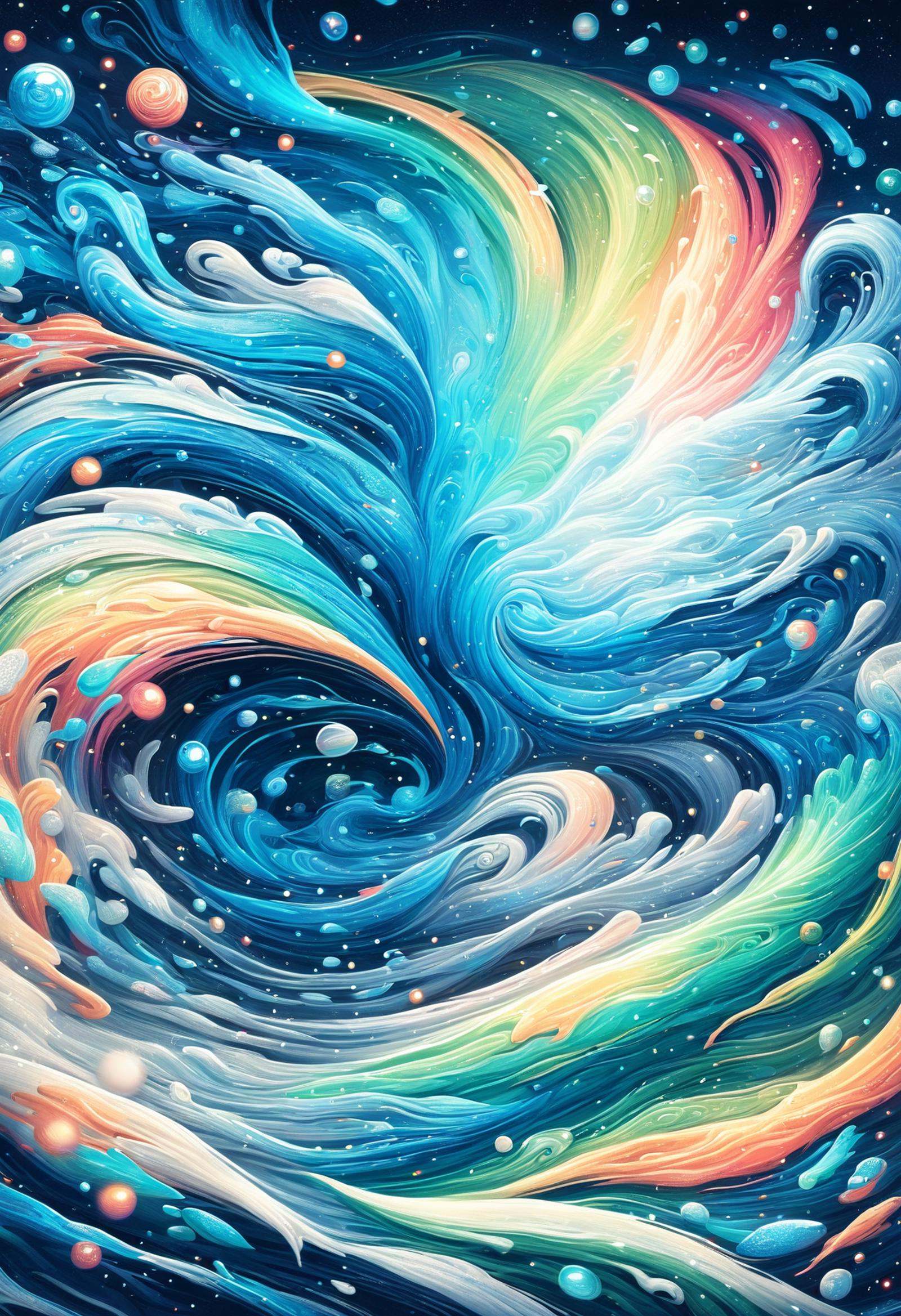 DonMW4t3r3l3XL color field painting,  vibrant energy,  motion blur on Tensor.Art