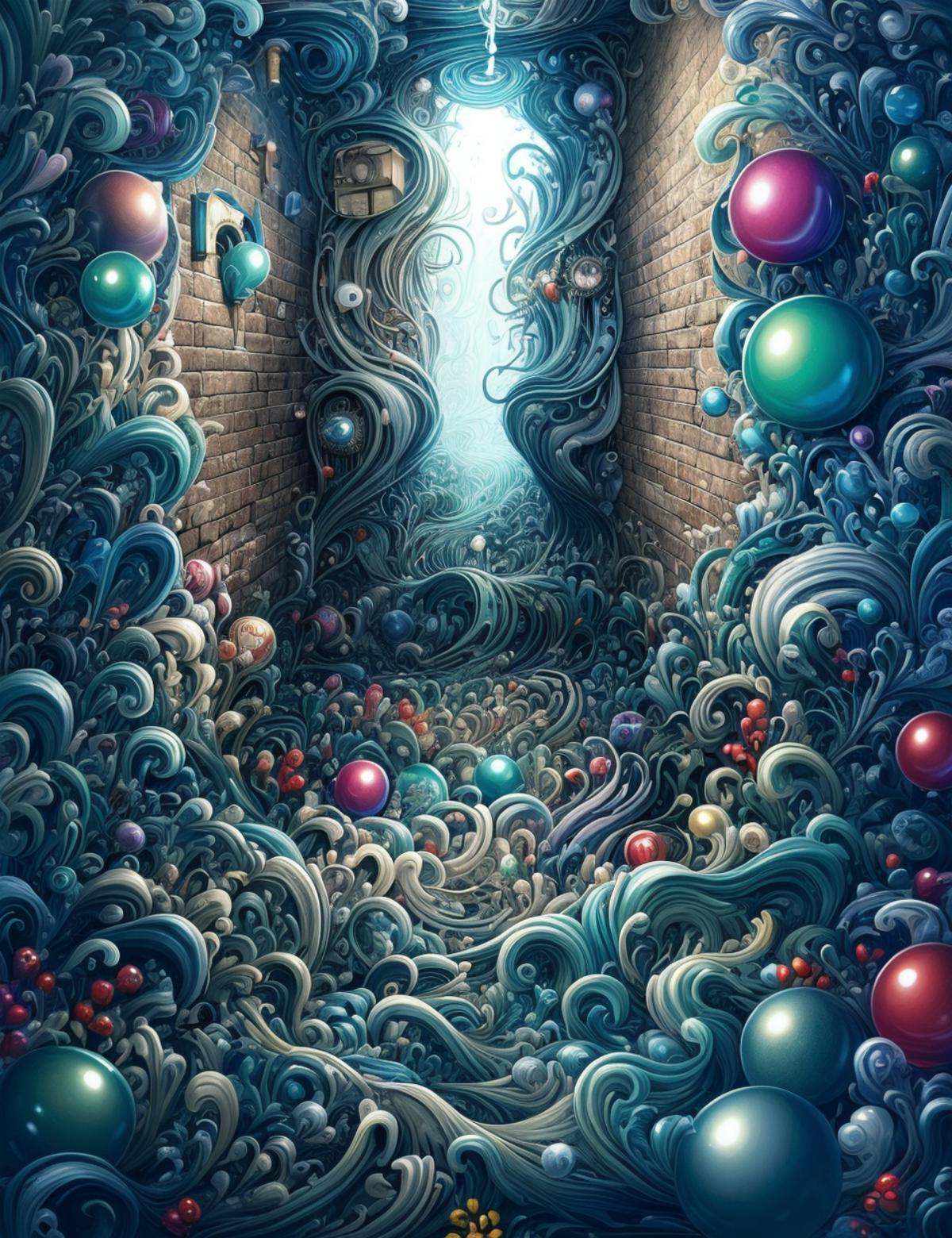 DonMW4t3r3l3 bizarre secret passage on Tensor.Art
