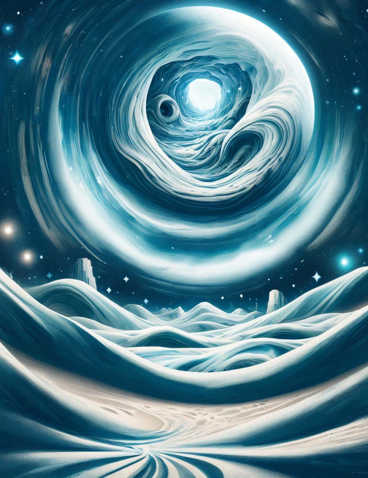 DonMW4t3r3l3 rural landscape hyperspace,  quicksand on Tensor.Art