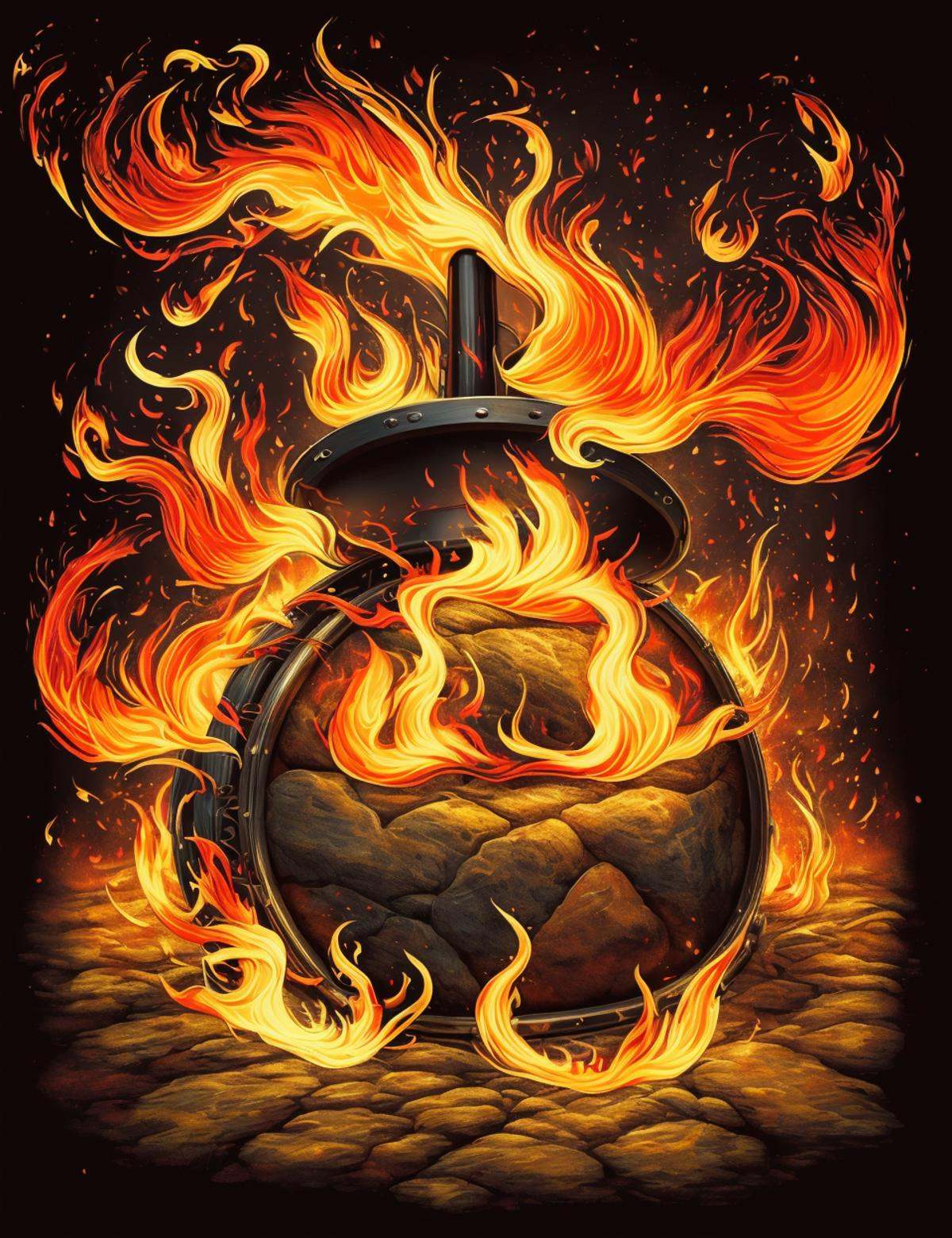 DonMF1r33l3 fire,  leitmotif,  portamento on Tensor.Art