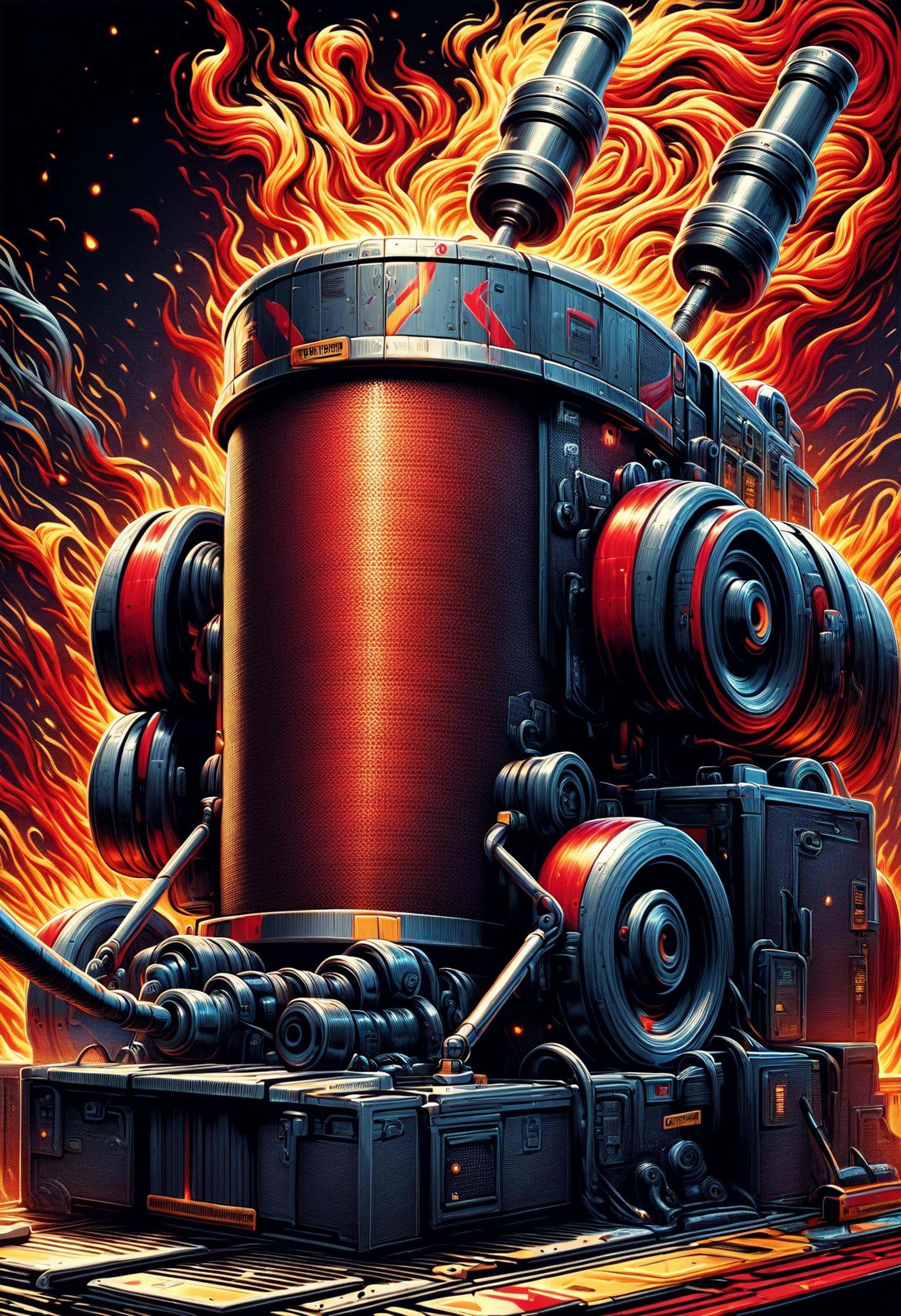 DonMF1r33l3XL tesla coil cannon,  engravings,  maintenance instructions on Tensor.Art