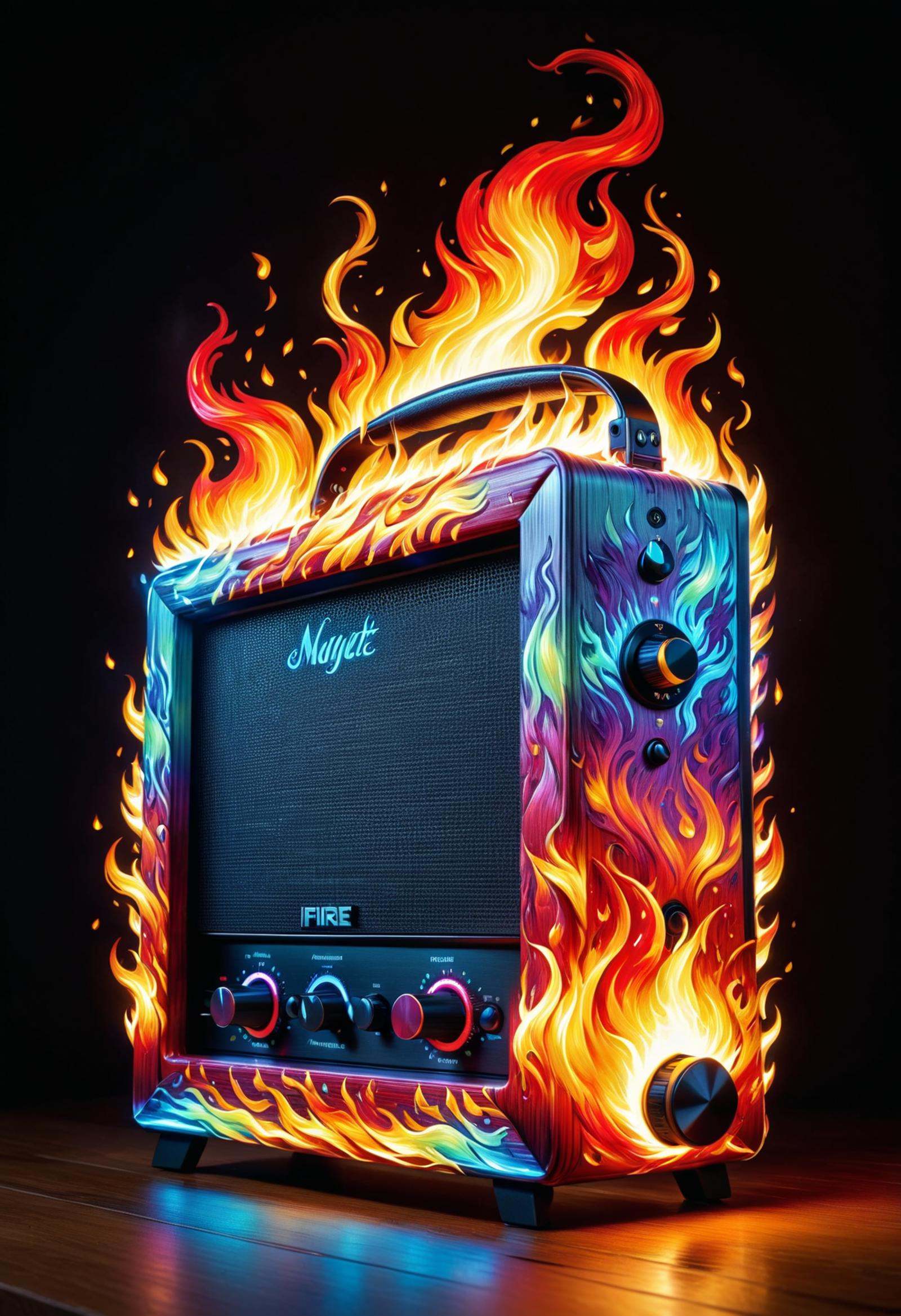 DonMF1r33l3XL fire,  thought amplifier,  faux finishes on Tensor.Art