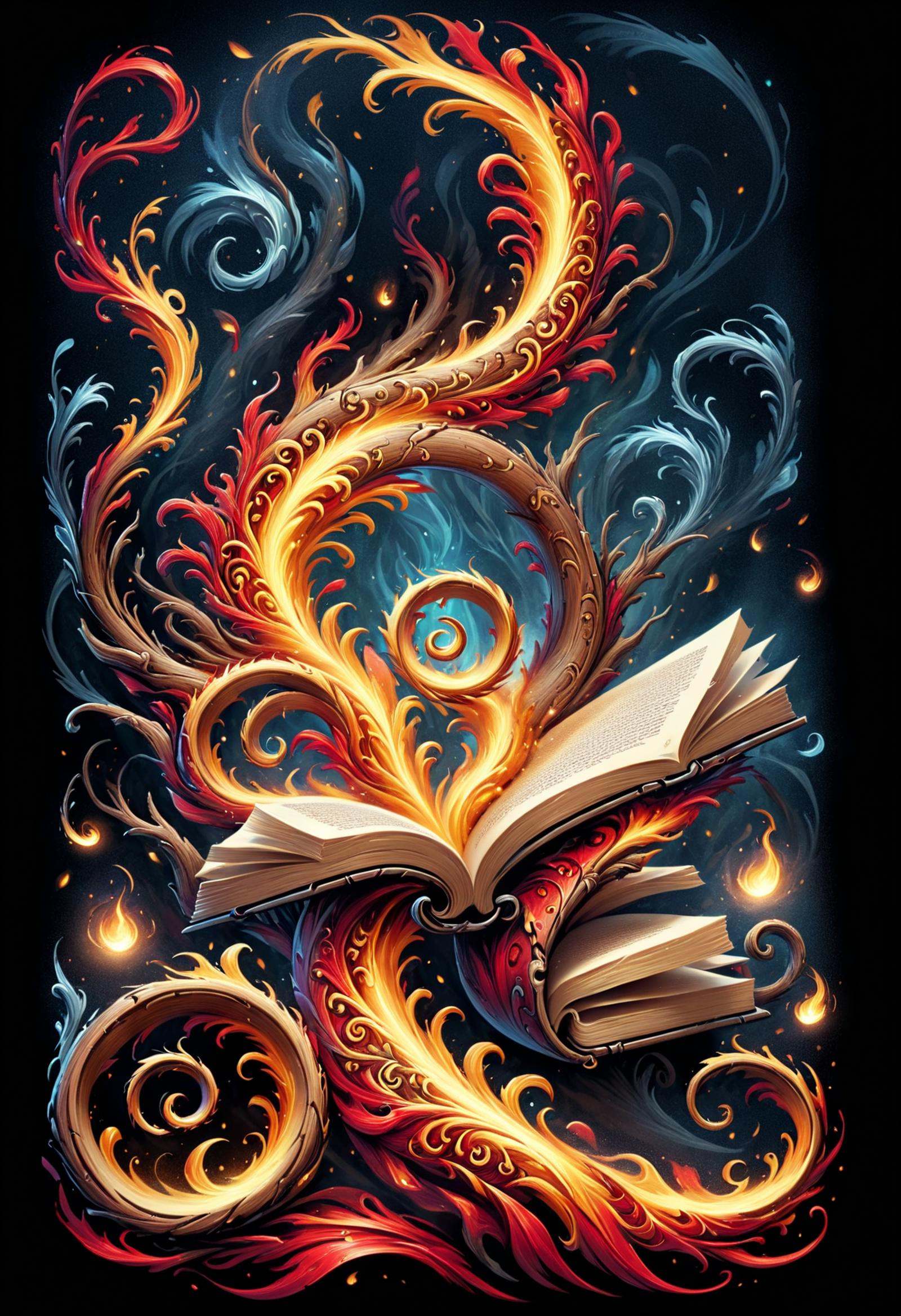 DonMF1r33l3XL enchanted scrolls,  debossing,  dreamwood (a fictional material) on Tensor.Art
