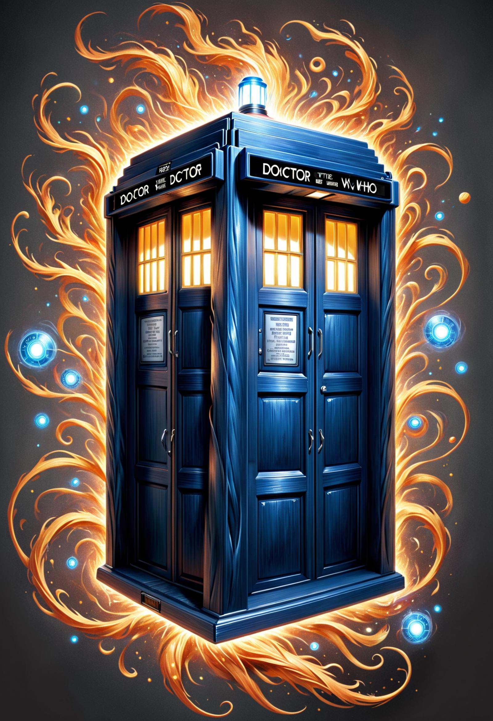 DonMF1r33l3XL huge tardis (doctor who,  fictional),  sculpted body on Tensor.Art