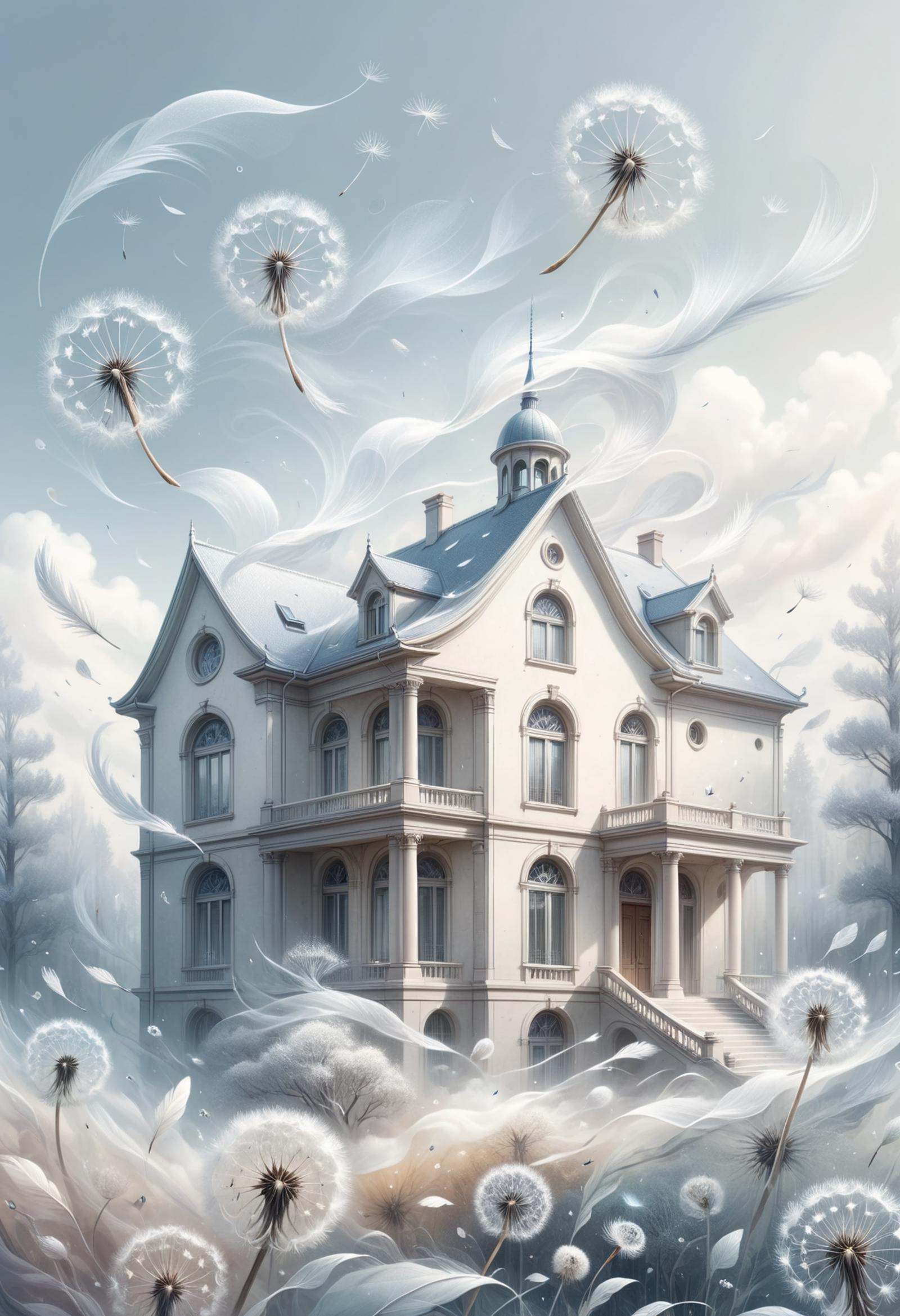 DonM41r3l3XL ,  municipal mansion in chaparral biome on Tensor.Art