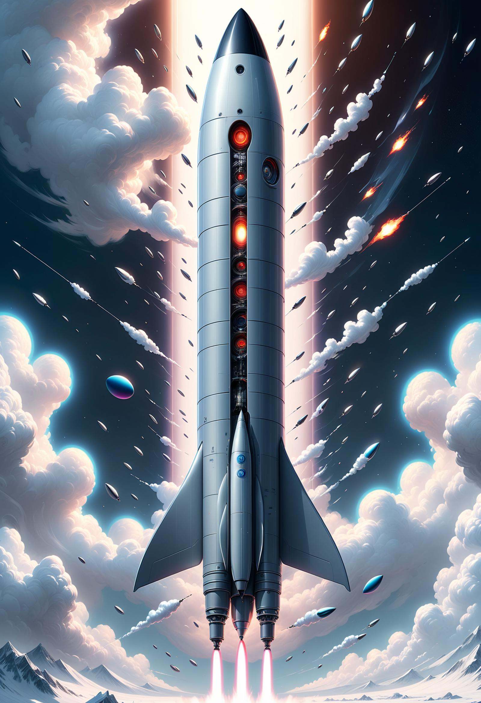 DonM41r3l3XL air,  wind,  scifi medium cylindrical mothership on Tensor.Art