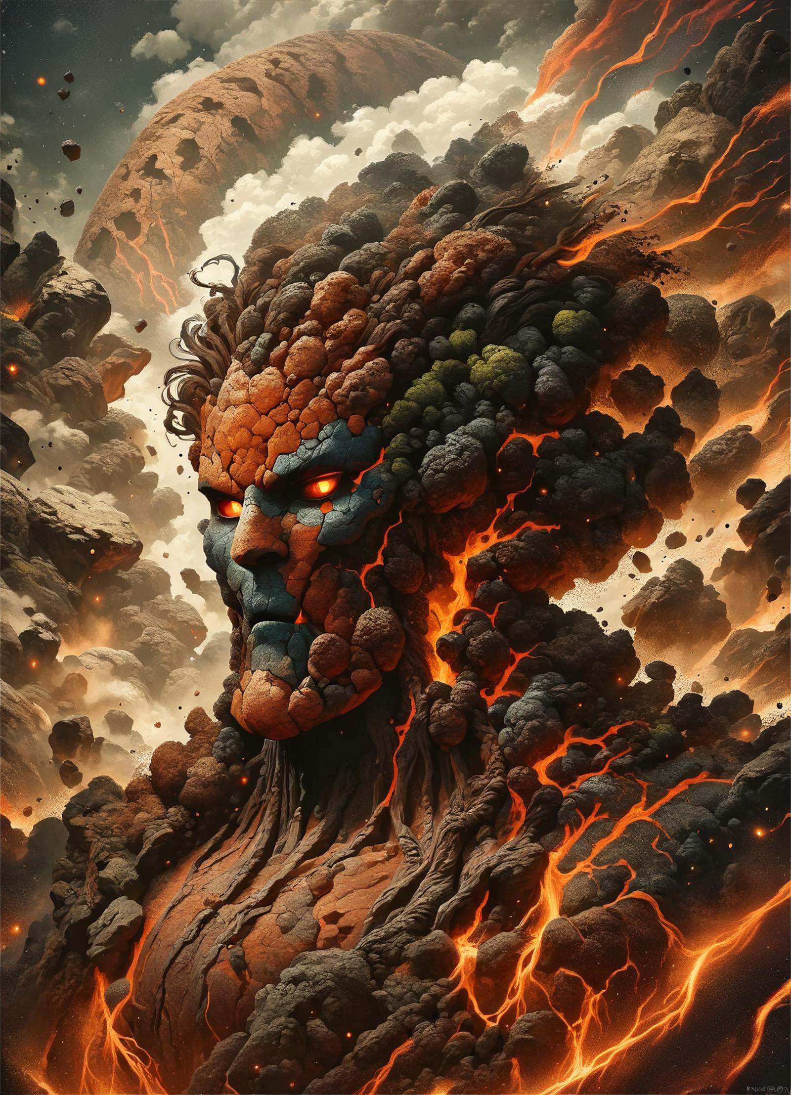 DonM34r7h3l3XL male xindi,  elemental shaman,  score_9 on Tensor.Art