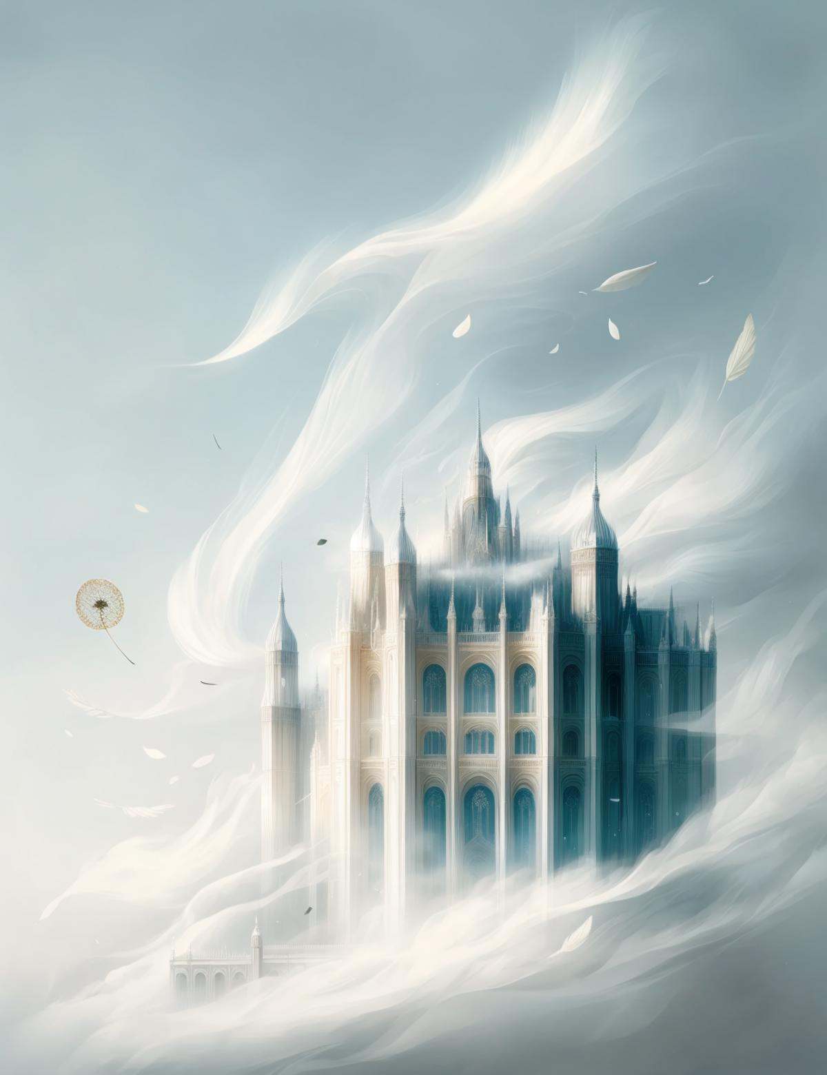 DonM41r3l3 wind,  air,  low-light palace on Tensor.Art