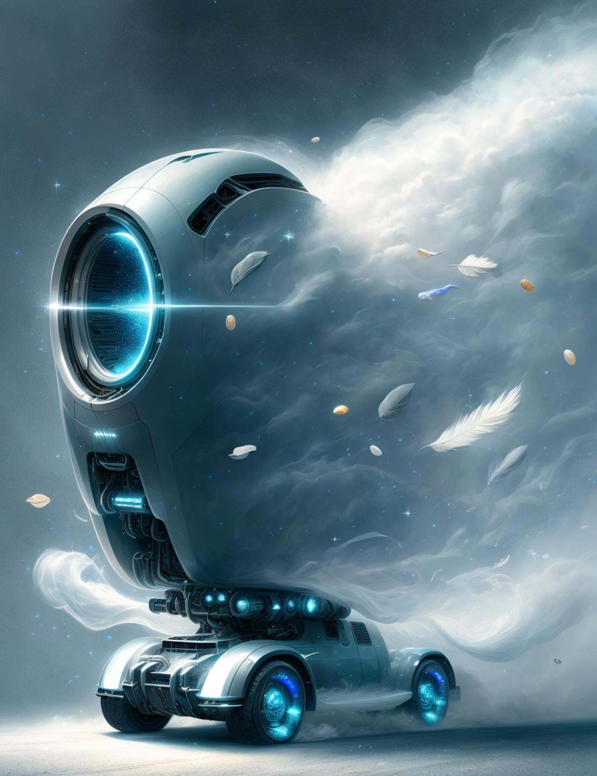 DonM41r3l3 wind,  air,  scifi mining vehicle on Tensor.Art