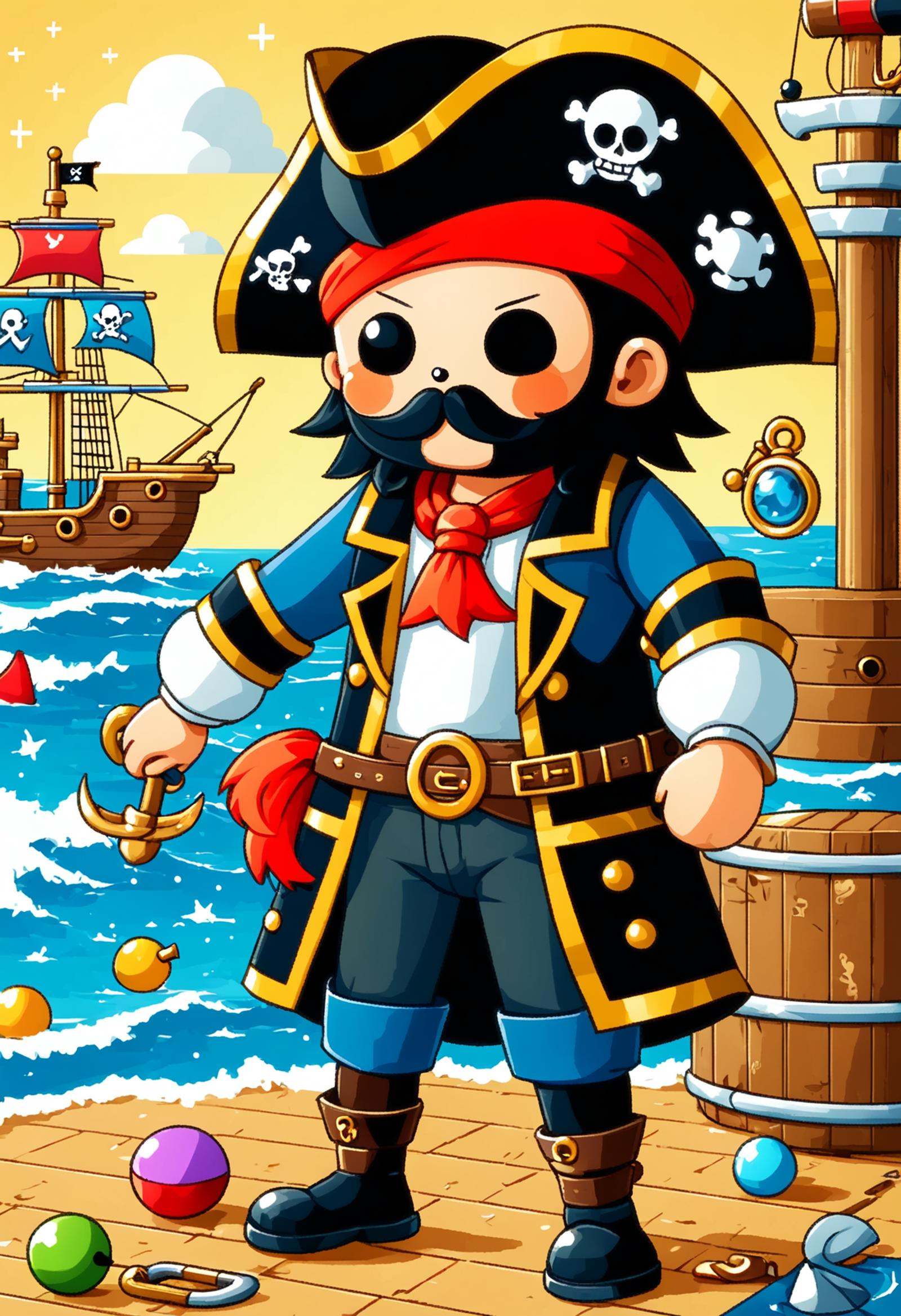 DonMM47hXL,  pirate swashbuckler by DonMischo on Tensor.Art