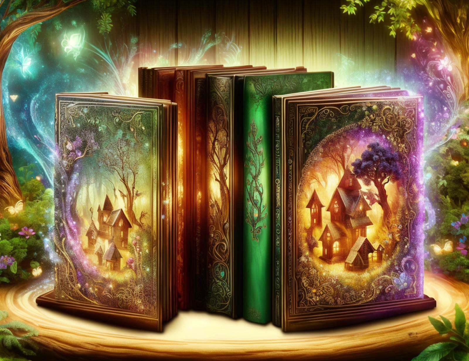 DonM1nn3rB34uty enchanted scrolls,  sewn binding,  embossing by DonMischo on Tensor.Art