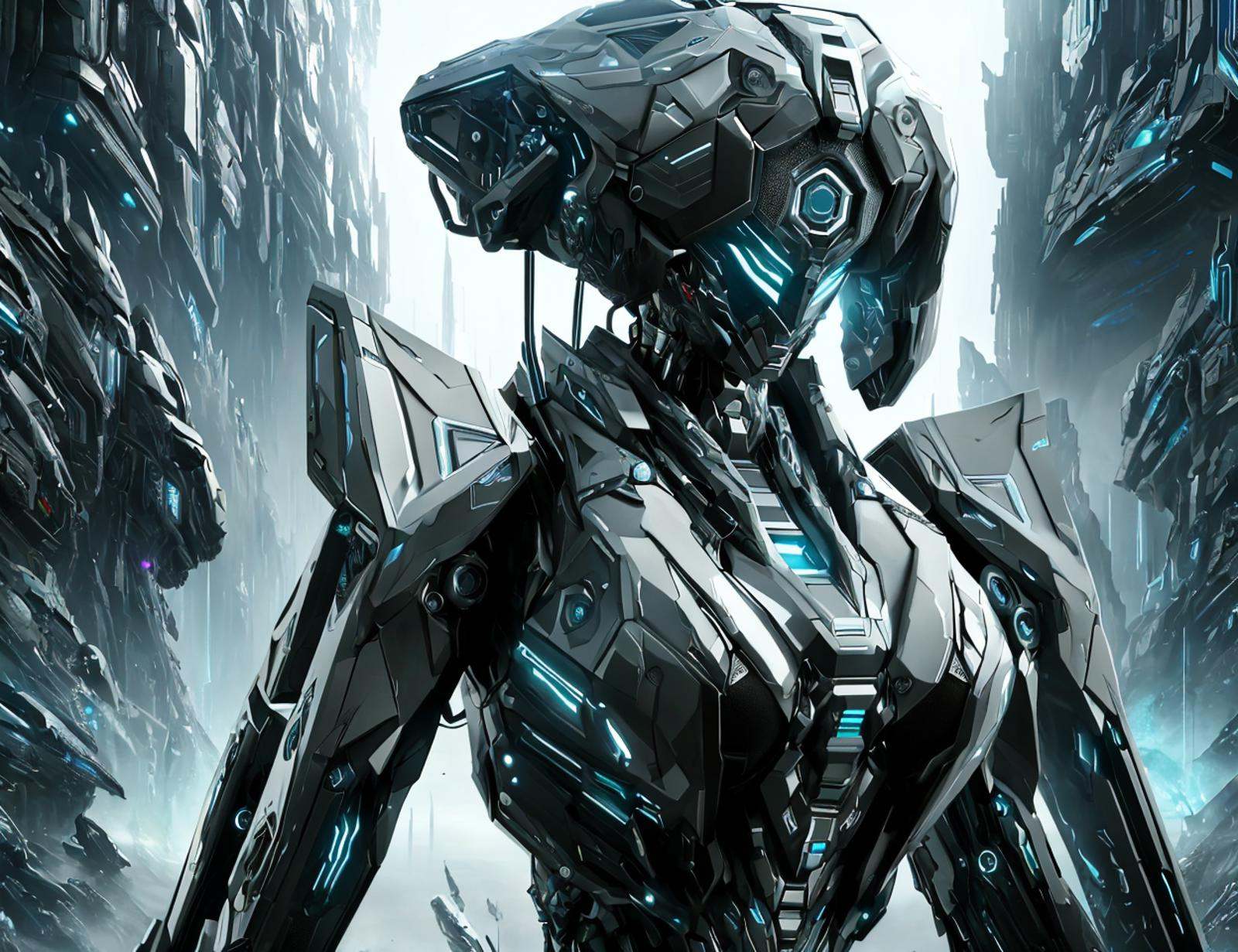 masterpiece illustration,  detailed,  DonMU17r4G34r female nanomancer on Tensor.Art
