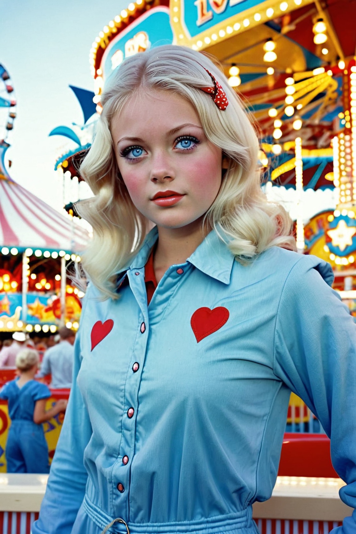1girl,  blue eyes,  blonde hair on Tensor.Art