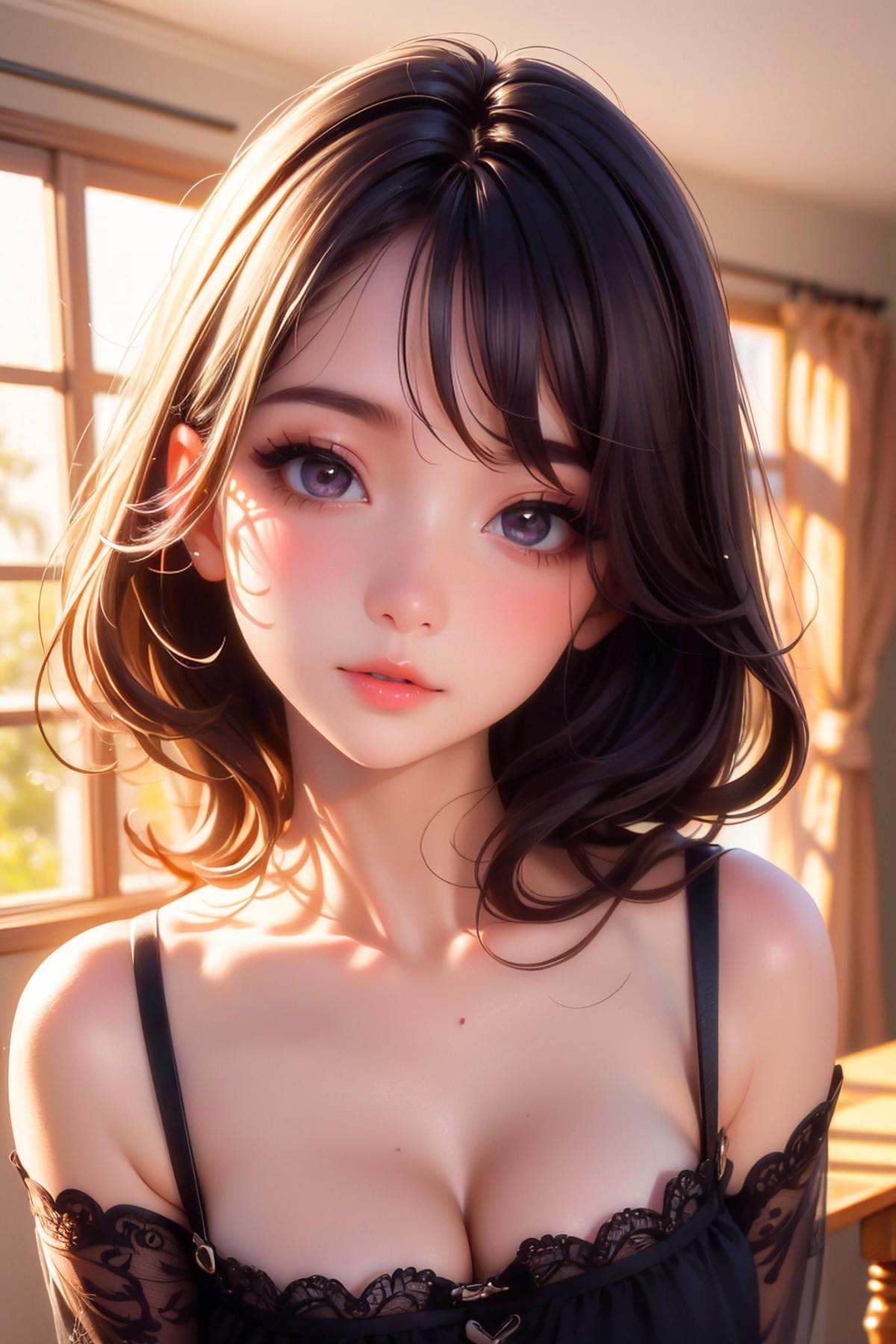 1girl,  __Indoor__,  Blush on Tensor.Art