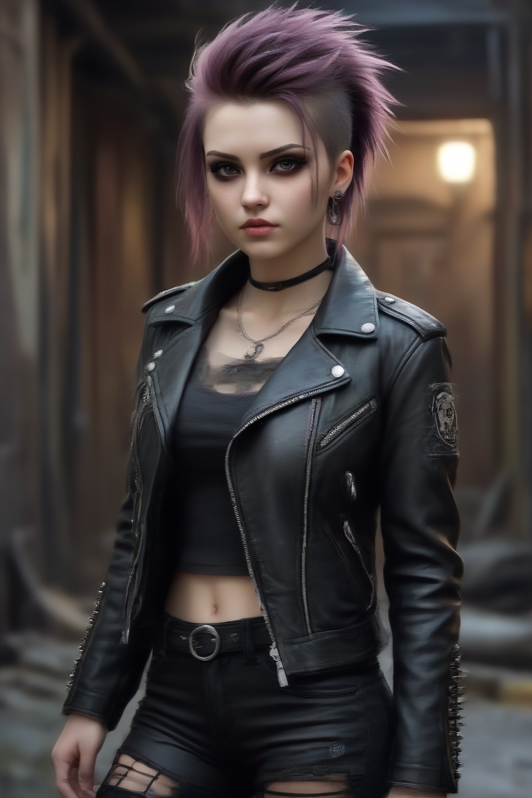 beautiful,  punk girl,  cute on Tensor.Art
