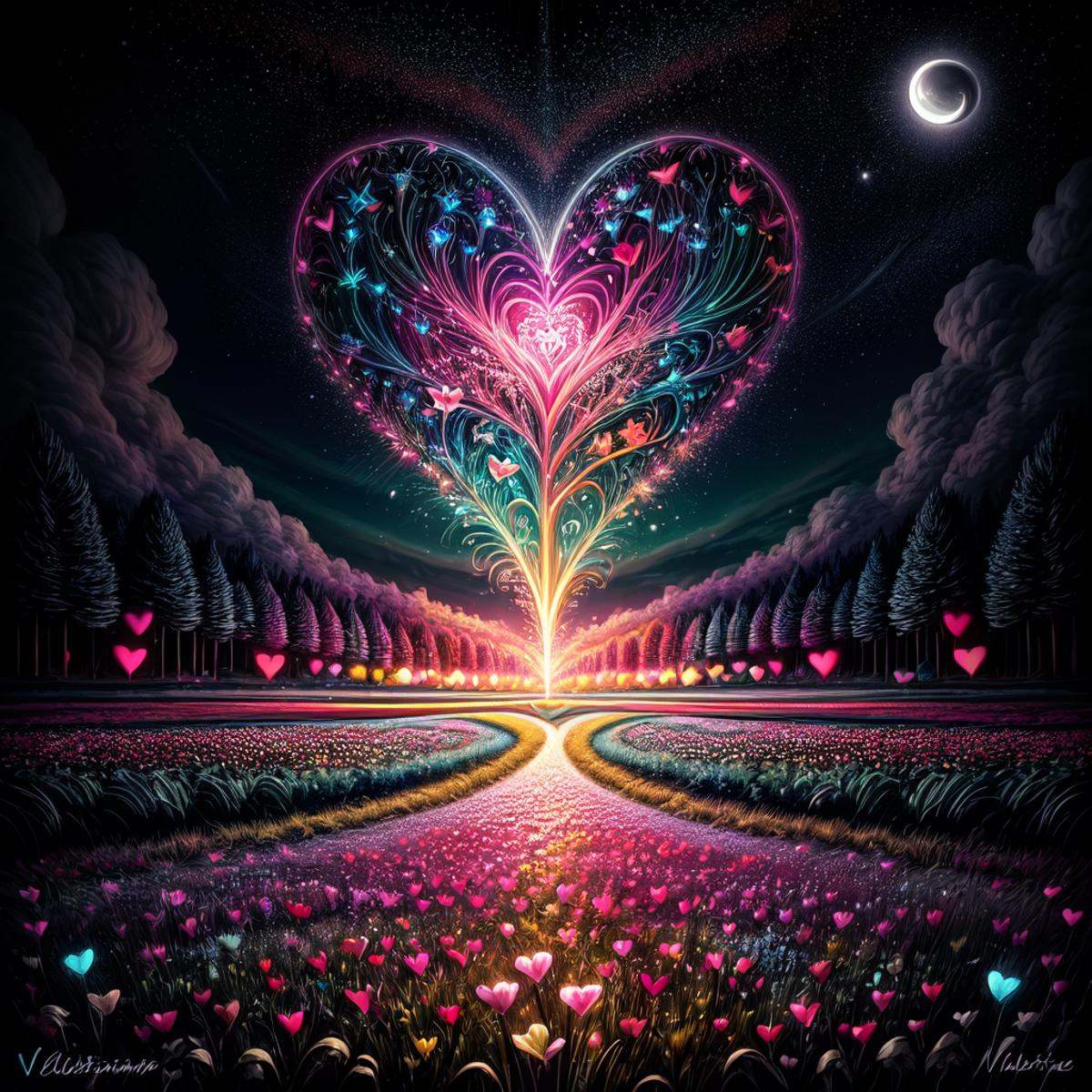 ValentineNatureStyle,  flower,  outdoors on Tensor.Art