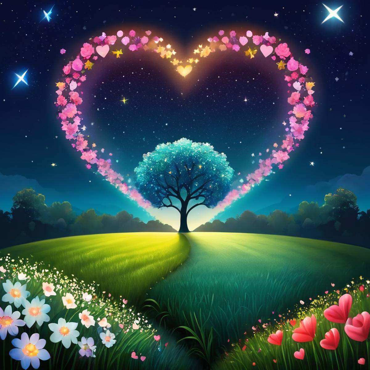 ValentineNatureStyle,  flower,  outdoors on Tensor.Art