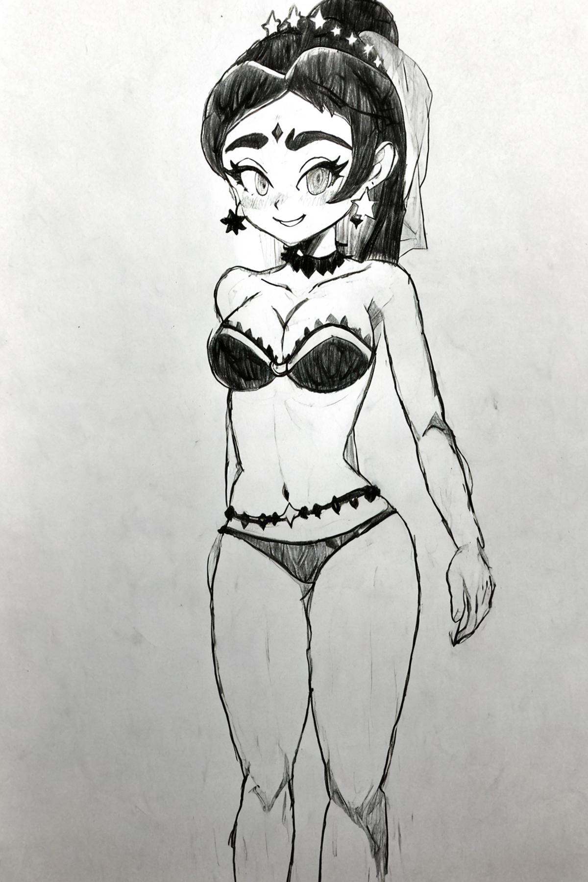 (((pencil sketch,  monochrome,  white background))) on Tensor.Art