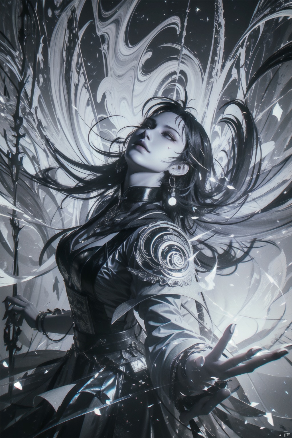 beautiful detailed eyes,  white robe,  magician by 林可 on Tensor.Art