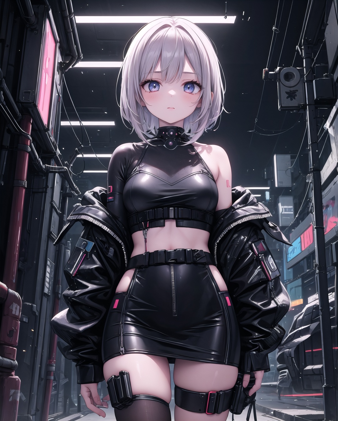 (masterpiece),  1girl,  cyberpunk on Tensor.Art