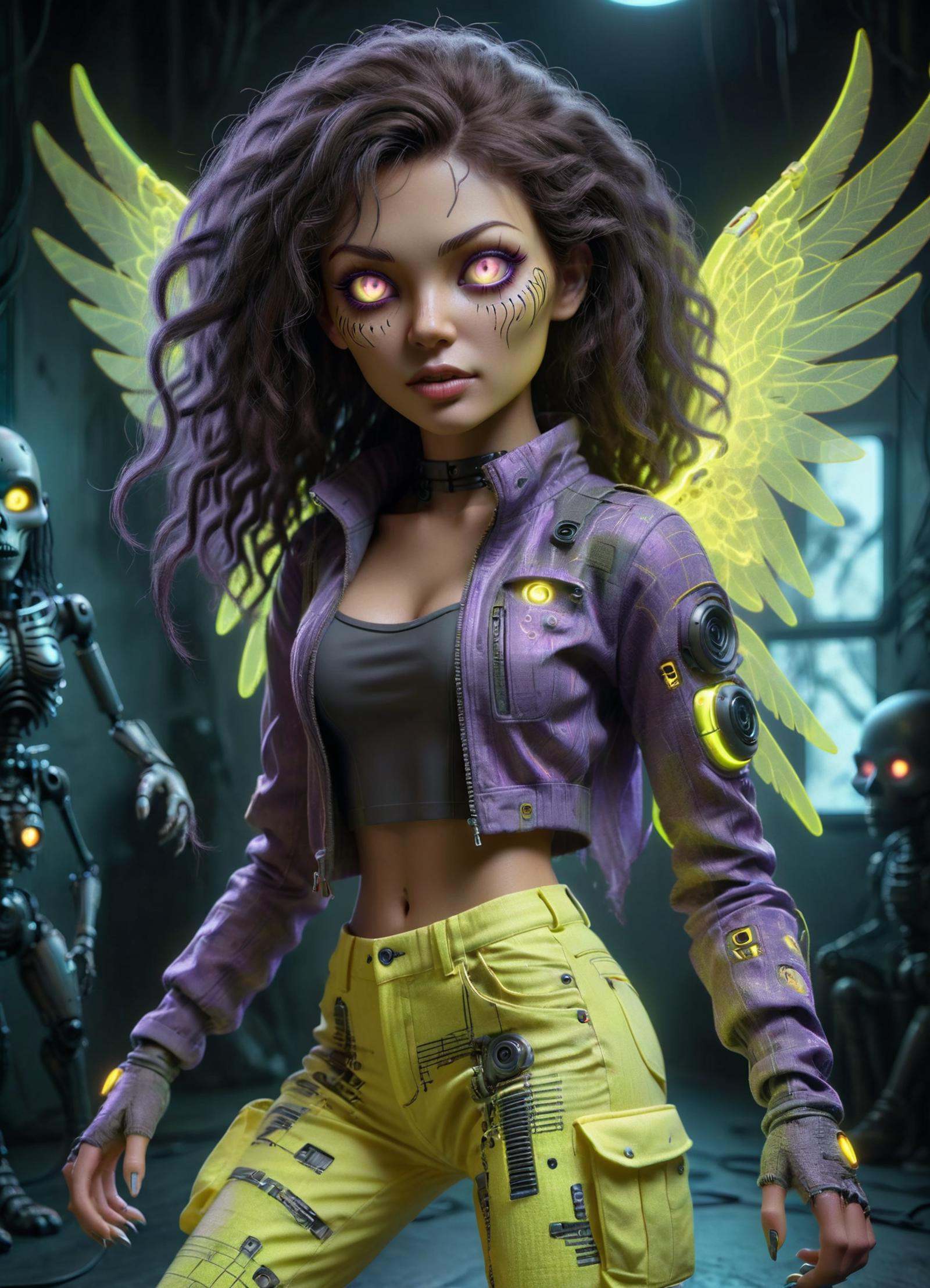 DonMV00d00XL voodoo,  female werewolf hunter,  ai entities on Tensor.Art