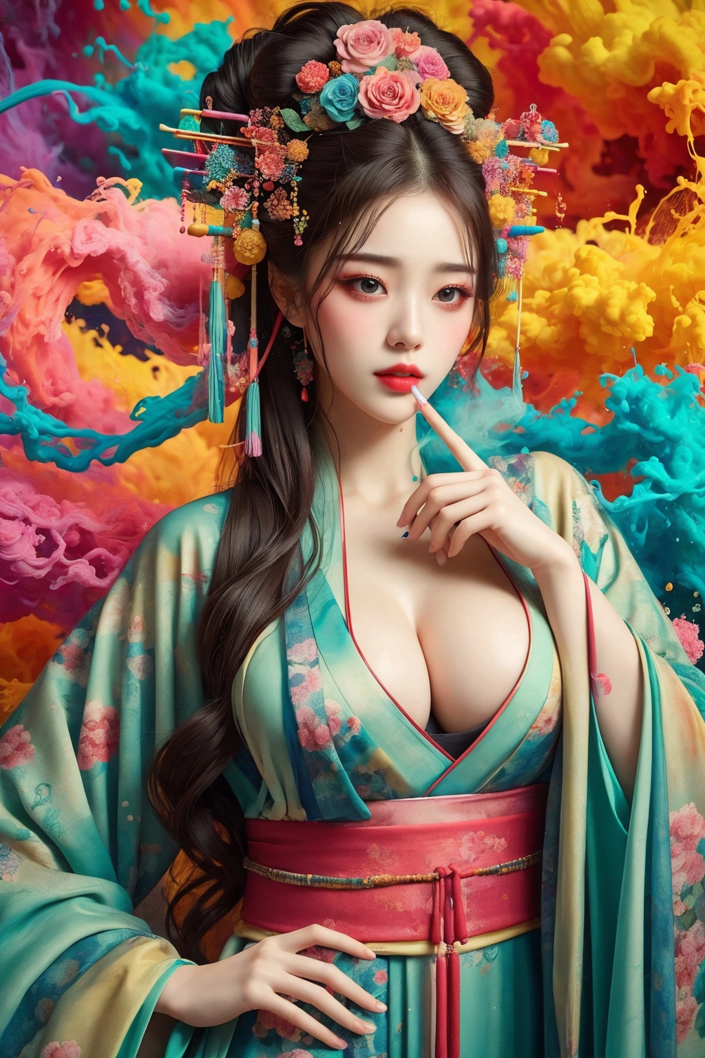 busty and sexy girl,  8k,  masterpiece on Tensor.Art