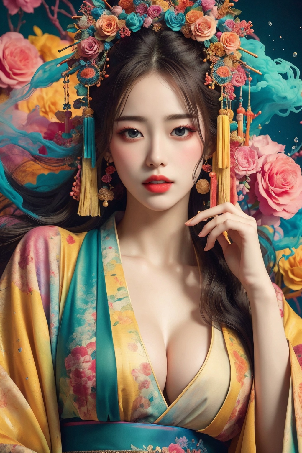 busty and sexy girl,  8k,  masterpiece on Tensor.Art