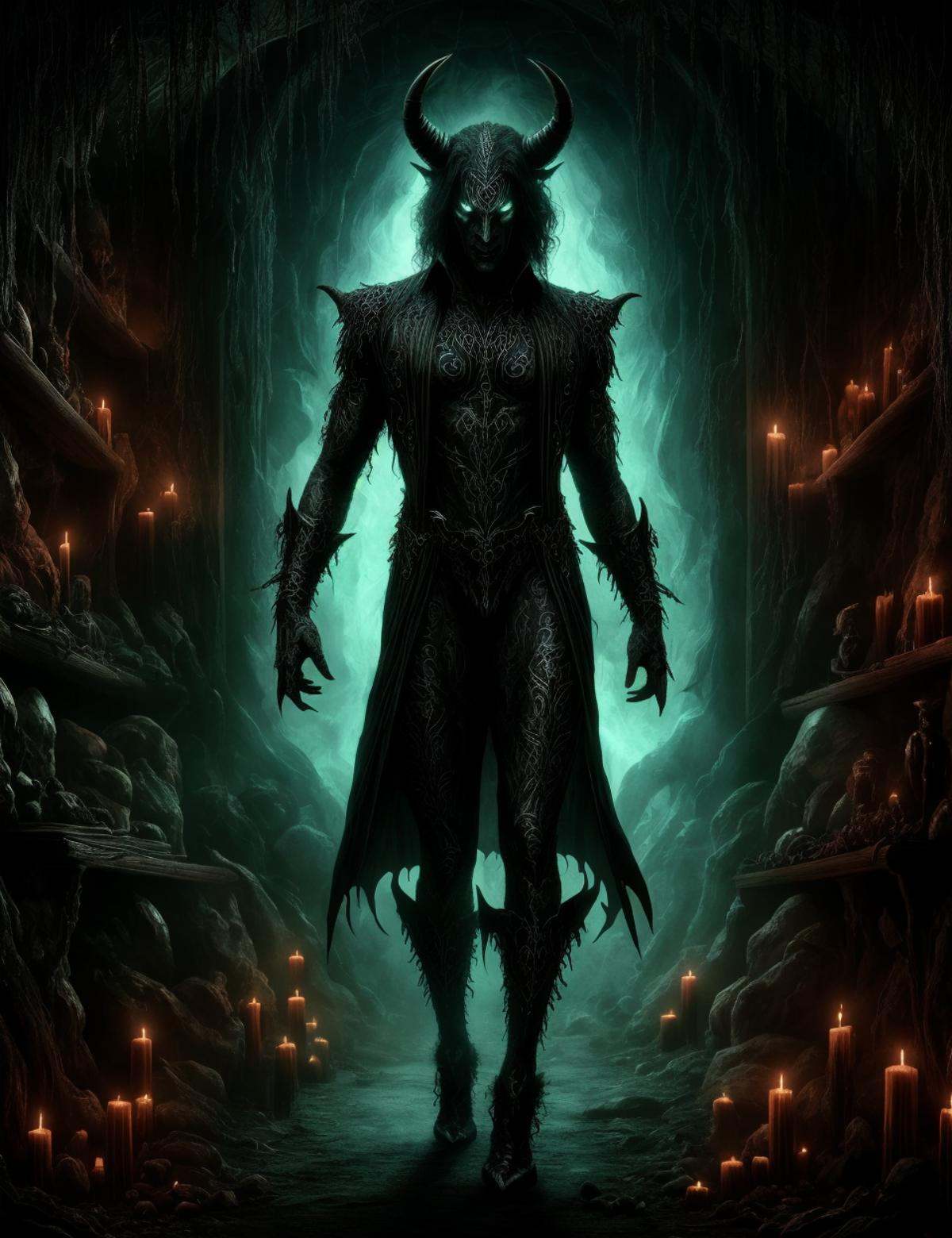 DonM50u13ff1g13 incubus,  malevolent male demon,  humanoid appearance by DonMischo on Tensor.Art