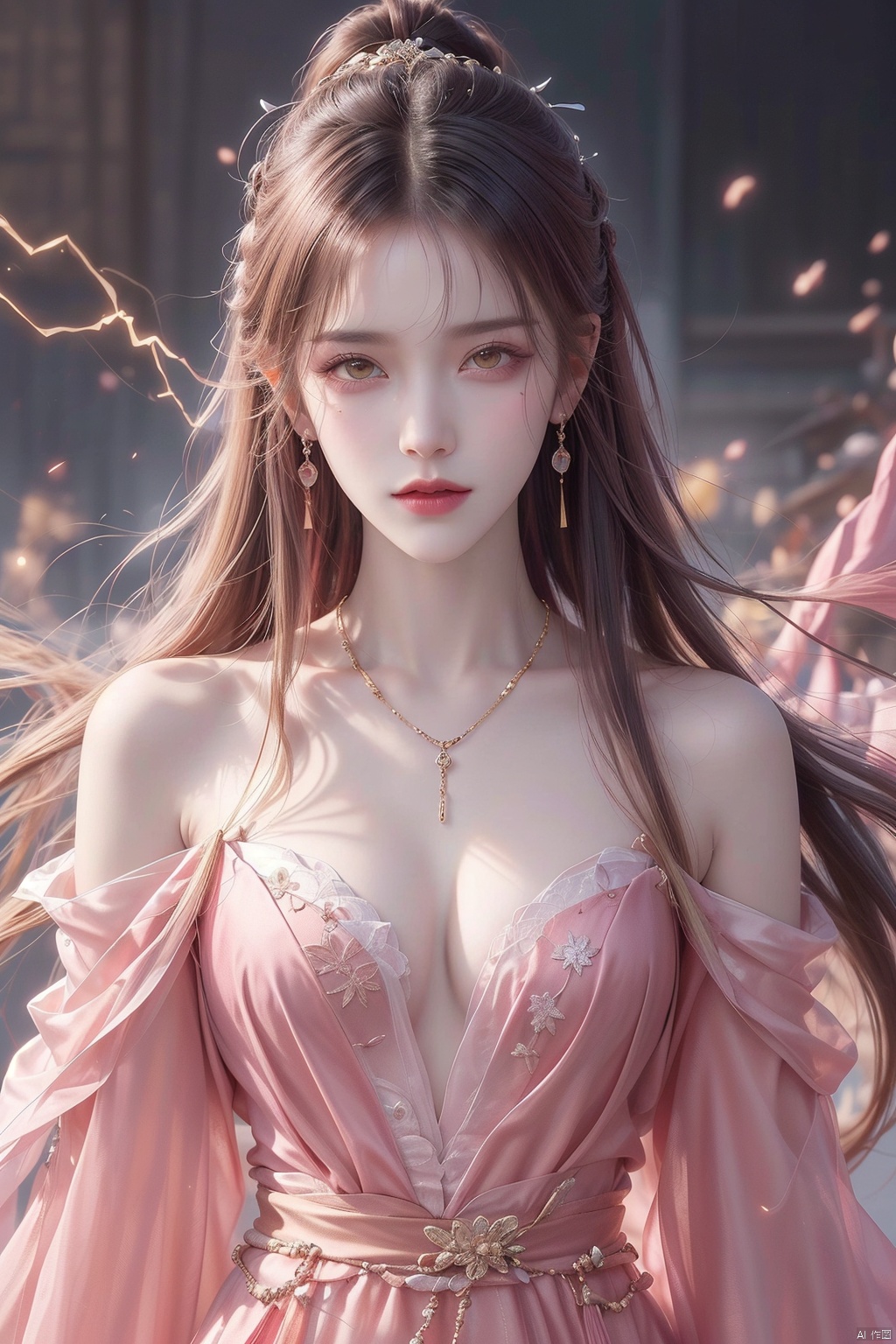 1girl,  Bangs,  off shoulder on Tensor.Art