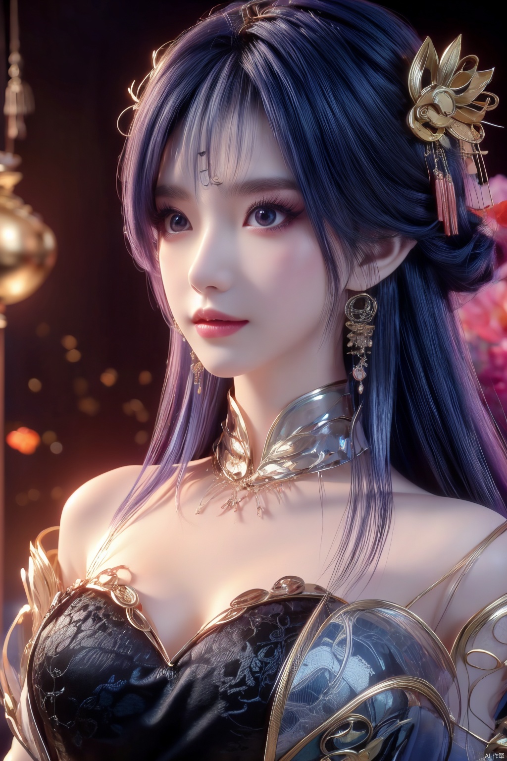 1girl,  Xtianqiong,  flower on Tensor.Art